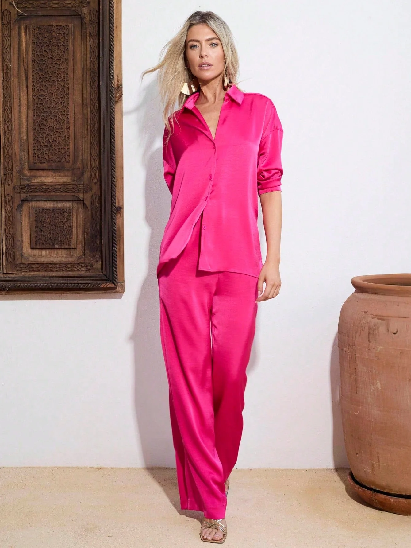 Konstantina Shirt in Magenta - Image 4