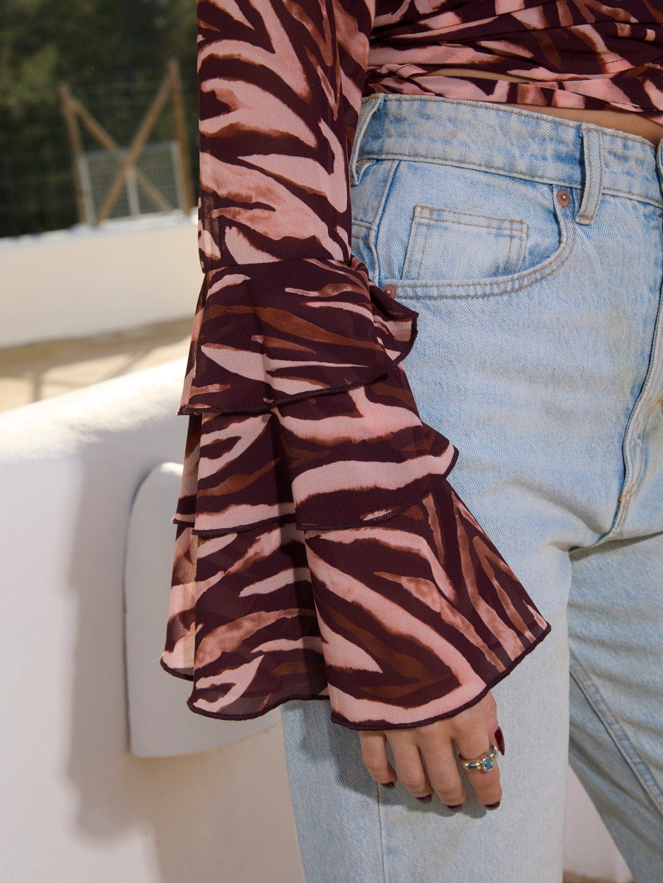 Talamanca Top in Brown Zebra - Image 8