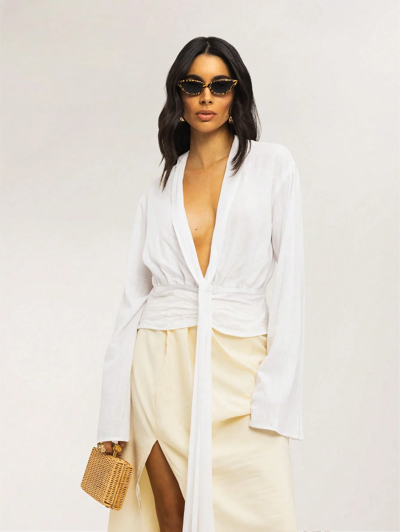 Ciara Skirt in Cream - Image 3