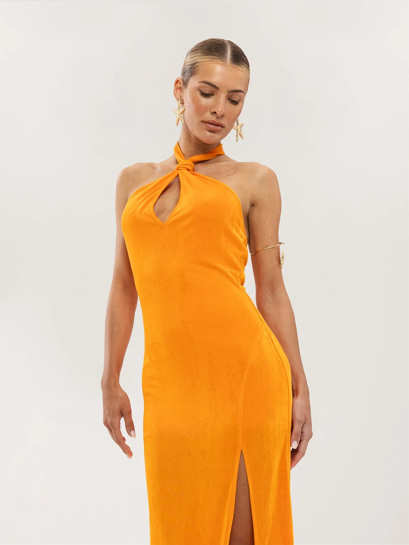 Bellina Dress in Orange - Image 3