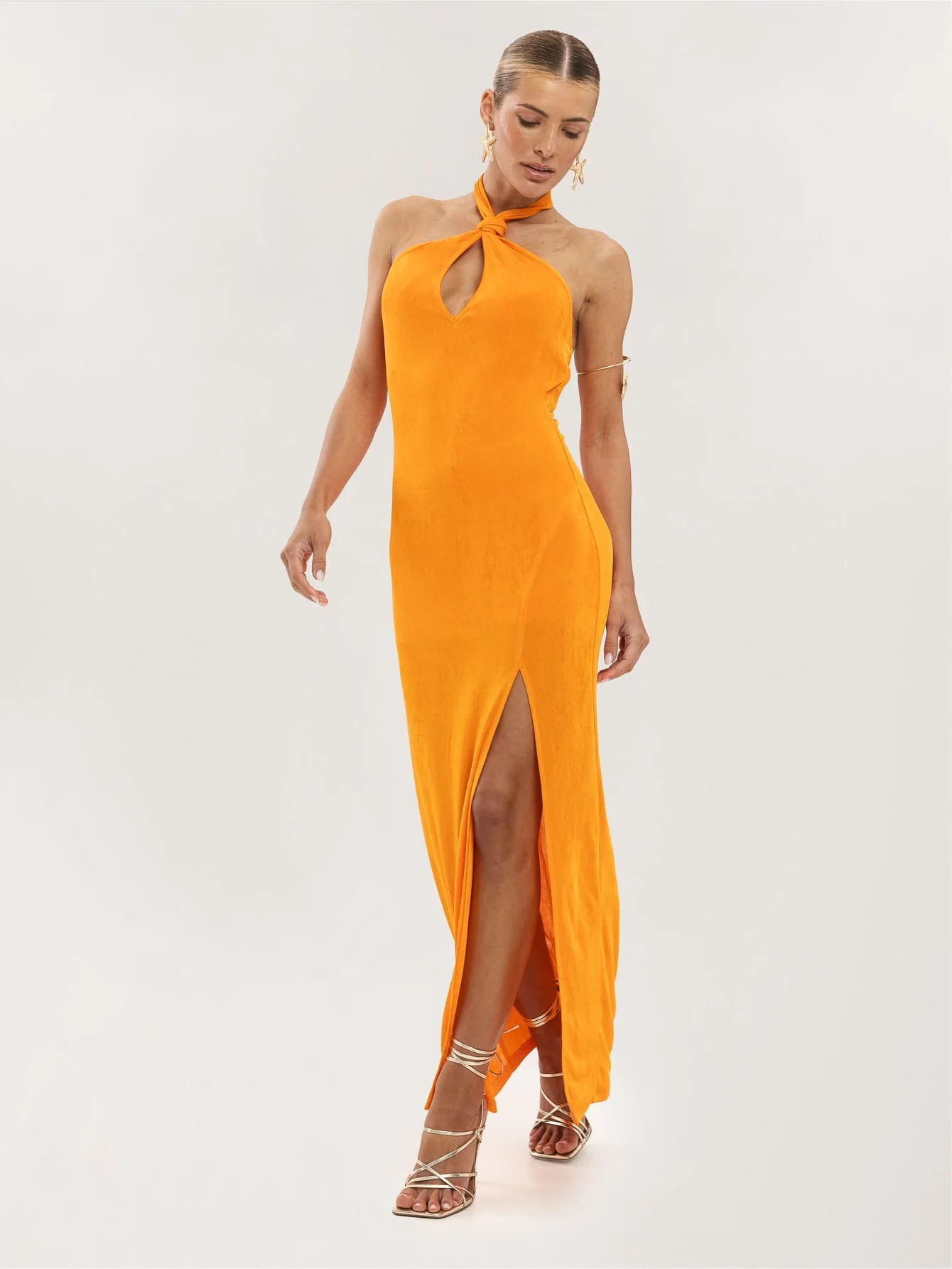 Bellina Dress in Orange - Image 4