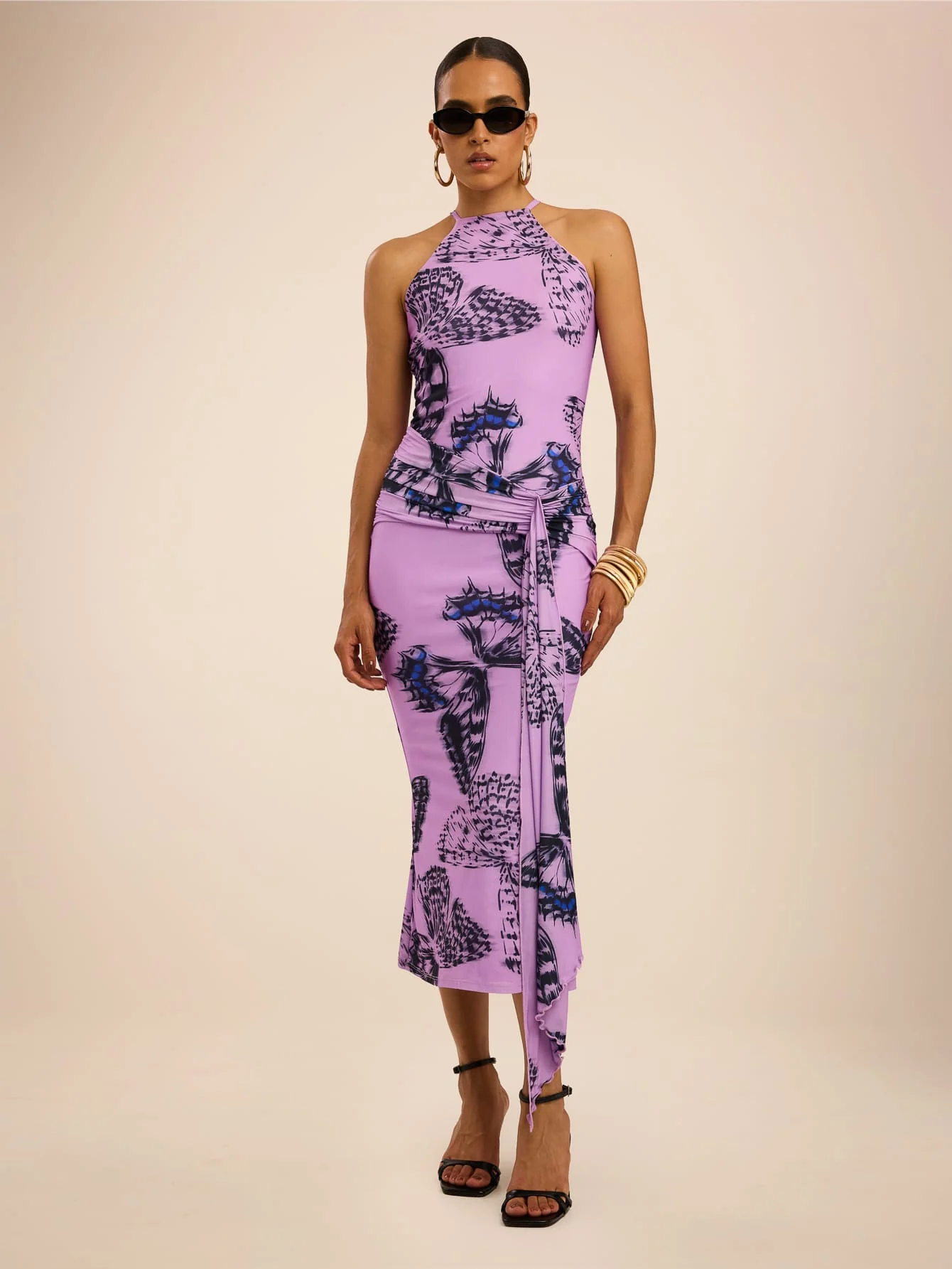 Luminara Dress in Purple Butterfly - Image 4