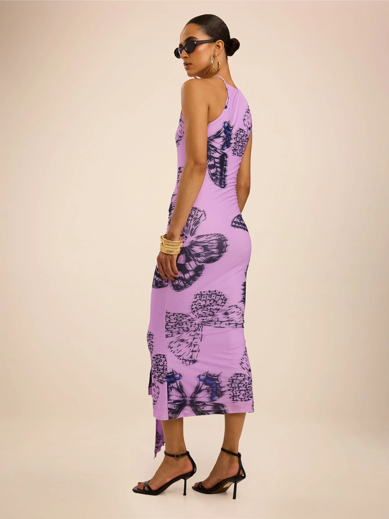Luminara Dress in Purple Butterfly - Image 5