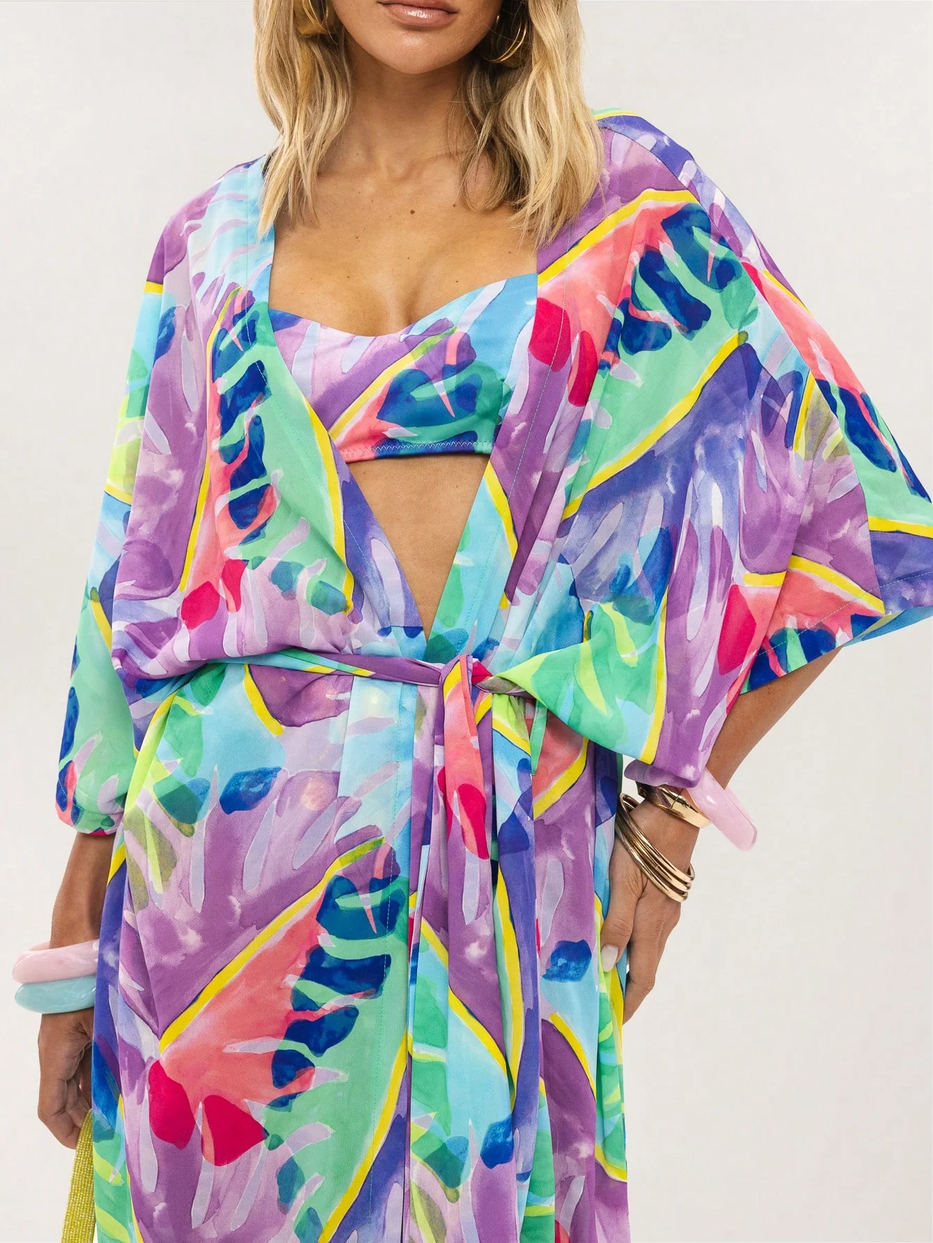 Kamala Kimono in Vintage Tropic - Image 5
