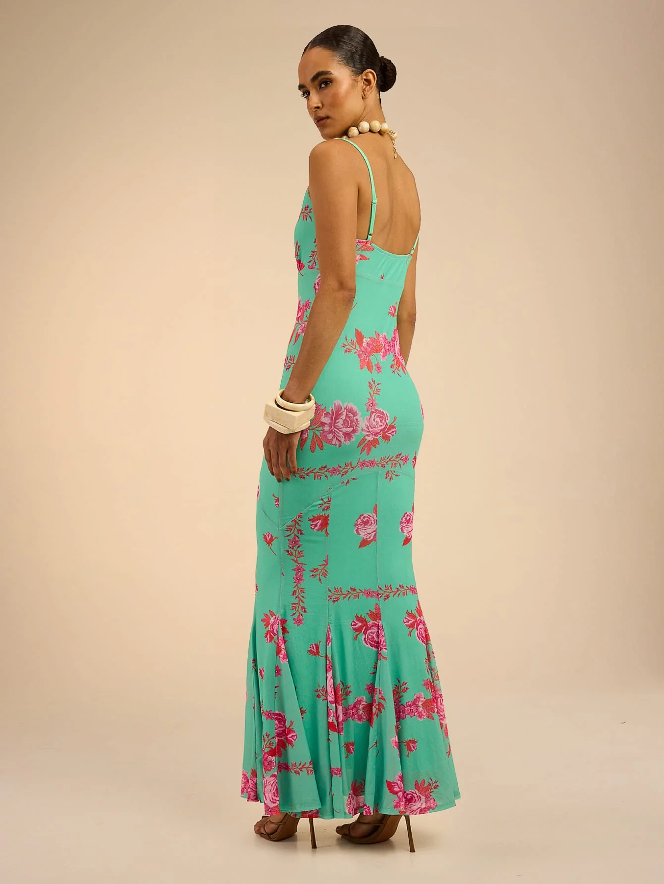 Aurelie Dress in Mint Blossom - Image 4