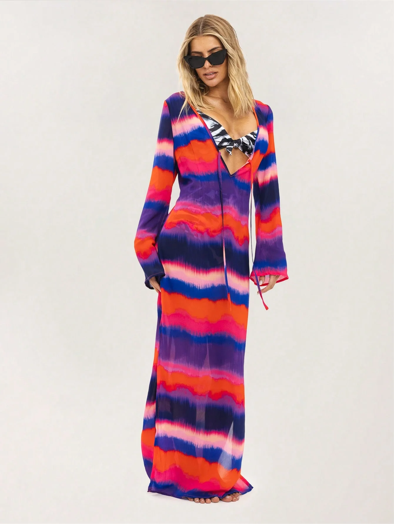 Arietta Kaftan in Sunset Wave