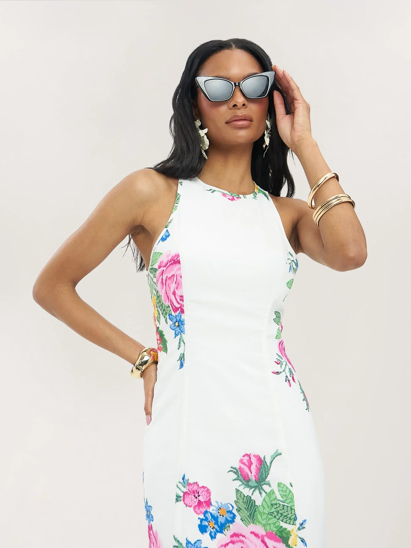 Solena Dress in White Bloom - Image 4