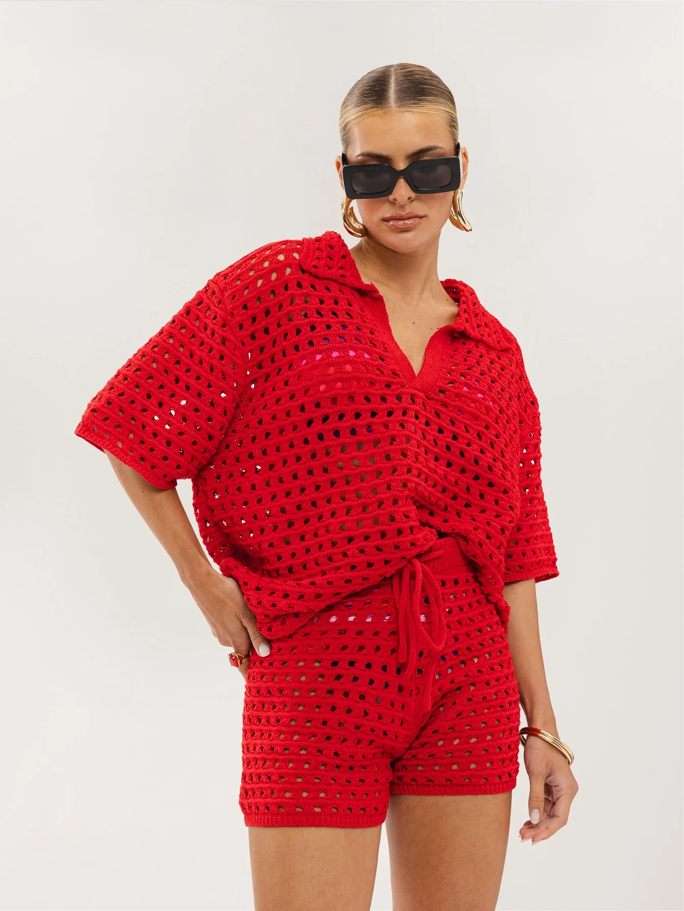 Elara Co-Ord in Red - Image 4