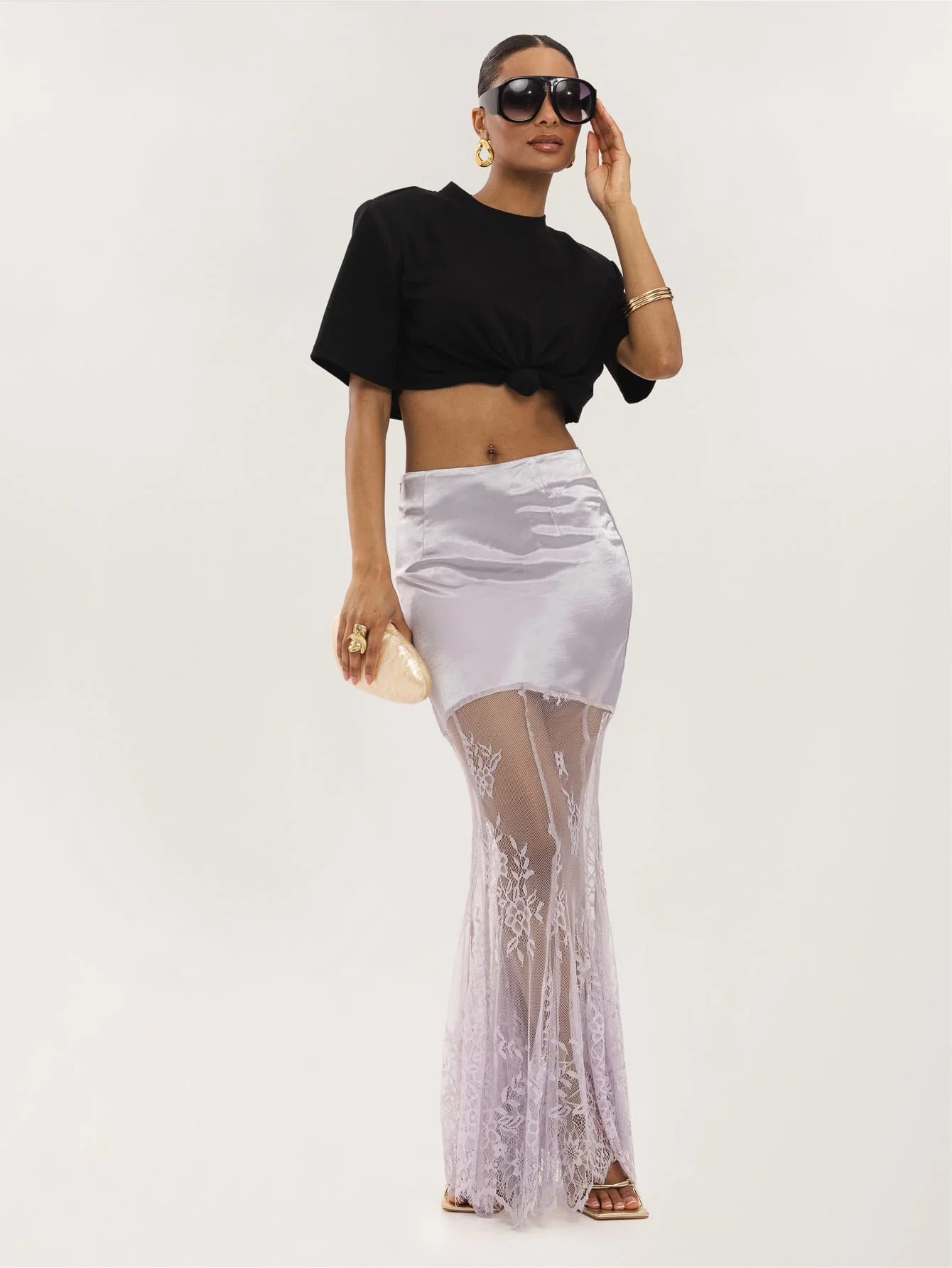Olia Skirt in Mauve Purple