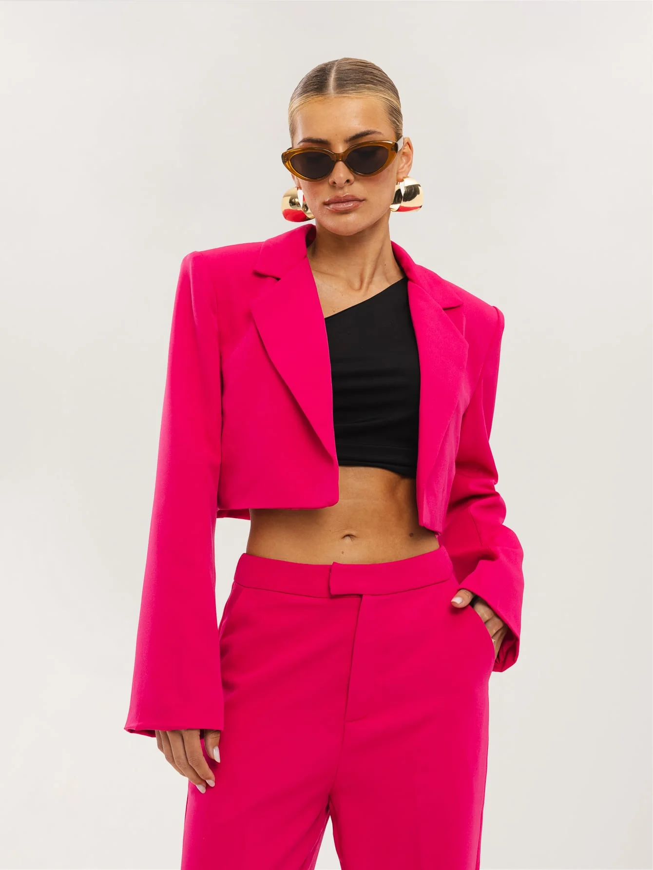 Oasis Blazer Co-Ord in Hot Pink