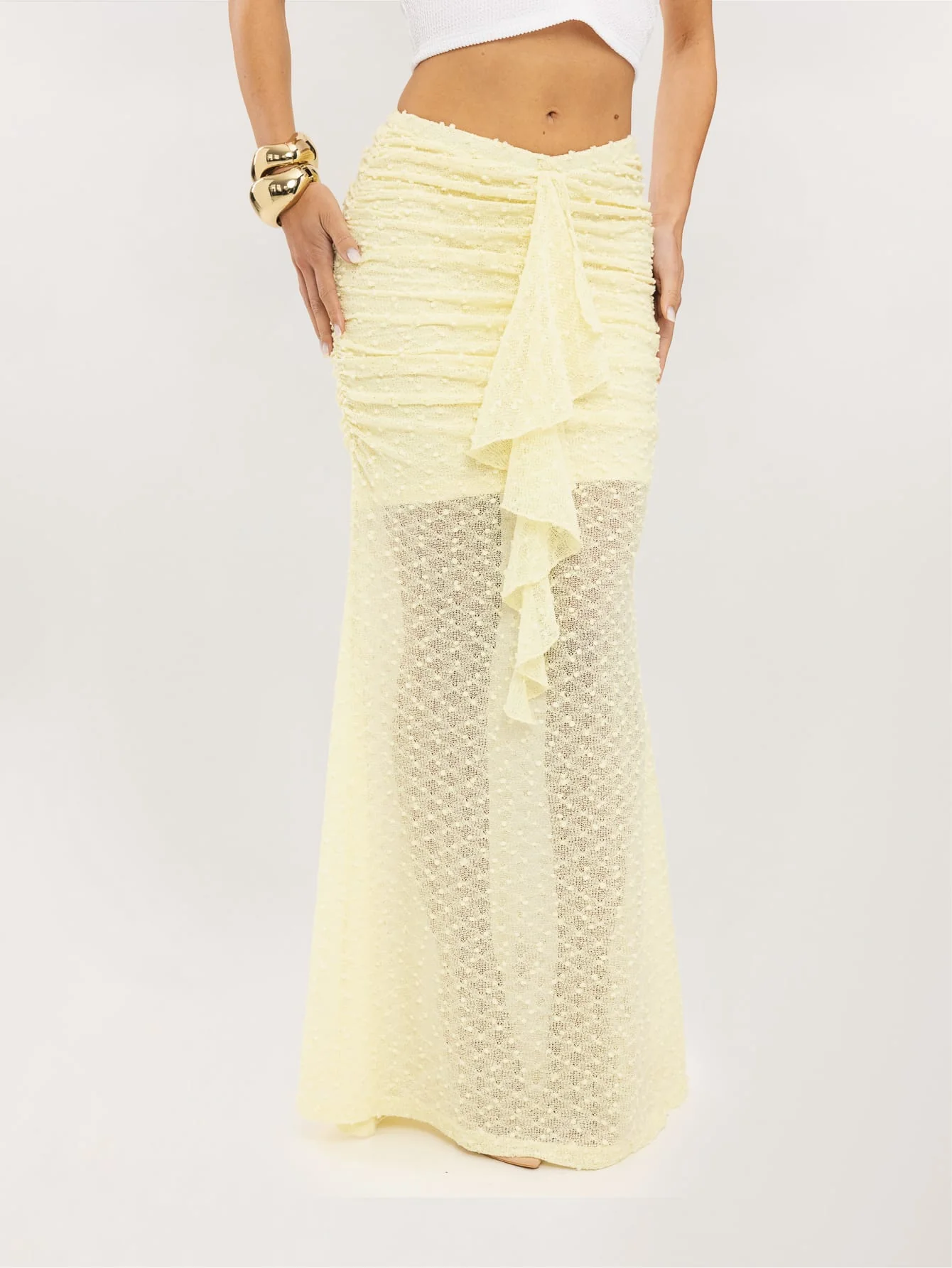 Lumi Skirt in Cream - Image 4