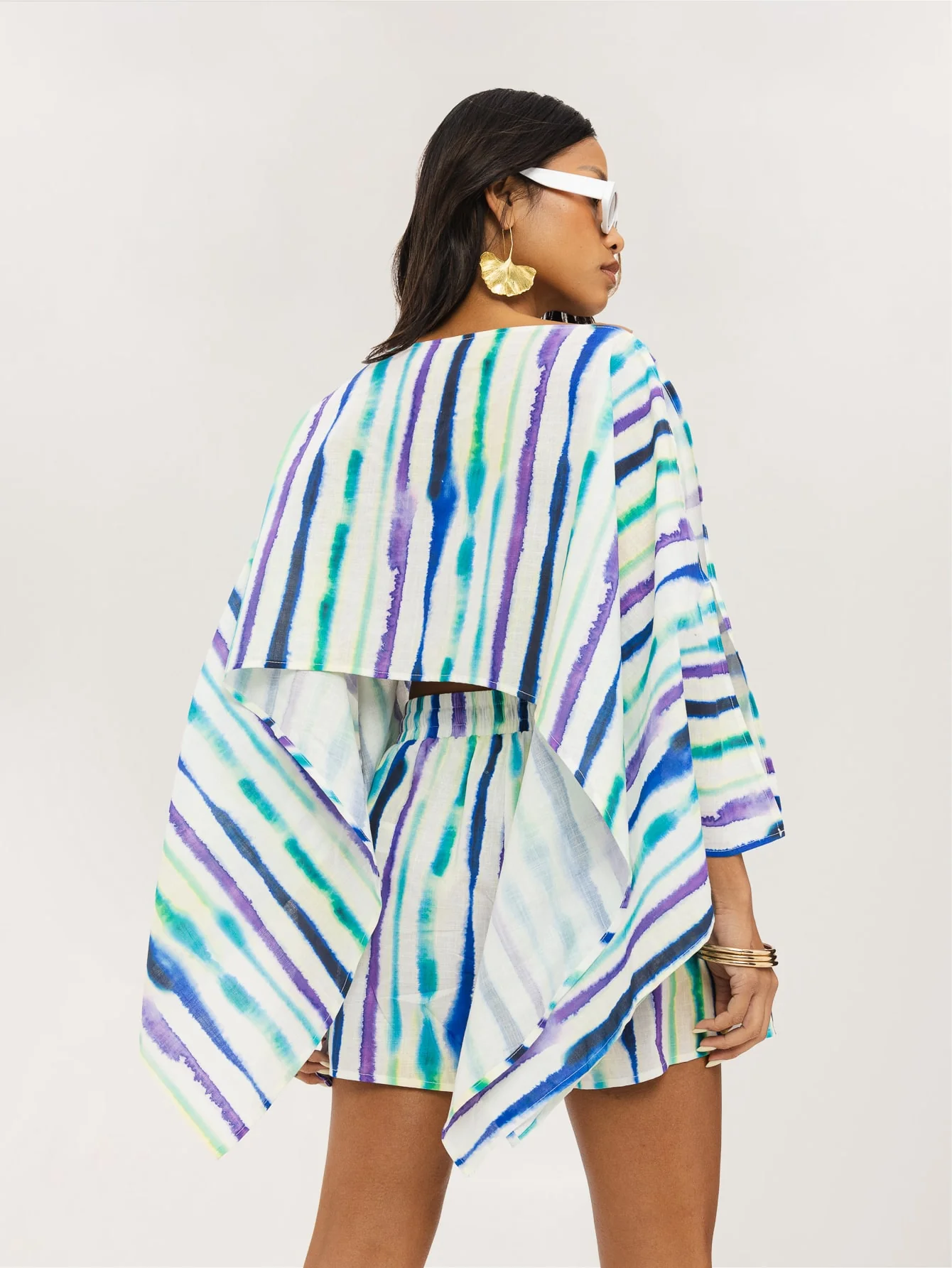 Miela Co-Ord in Tie-Dye Stripe - Image 2