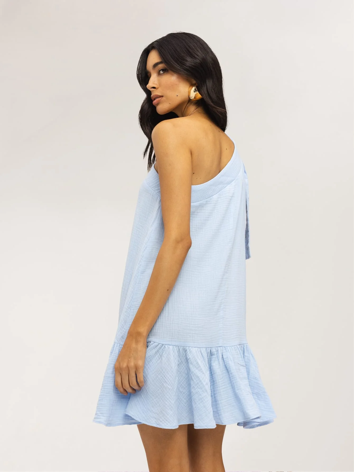 Andrina Dress in Pastel Blue - Image 2