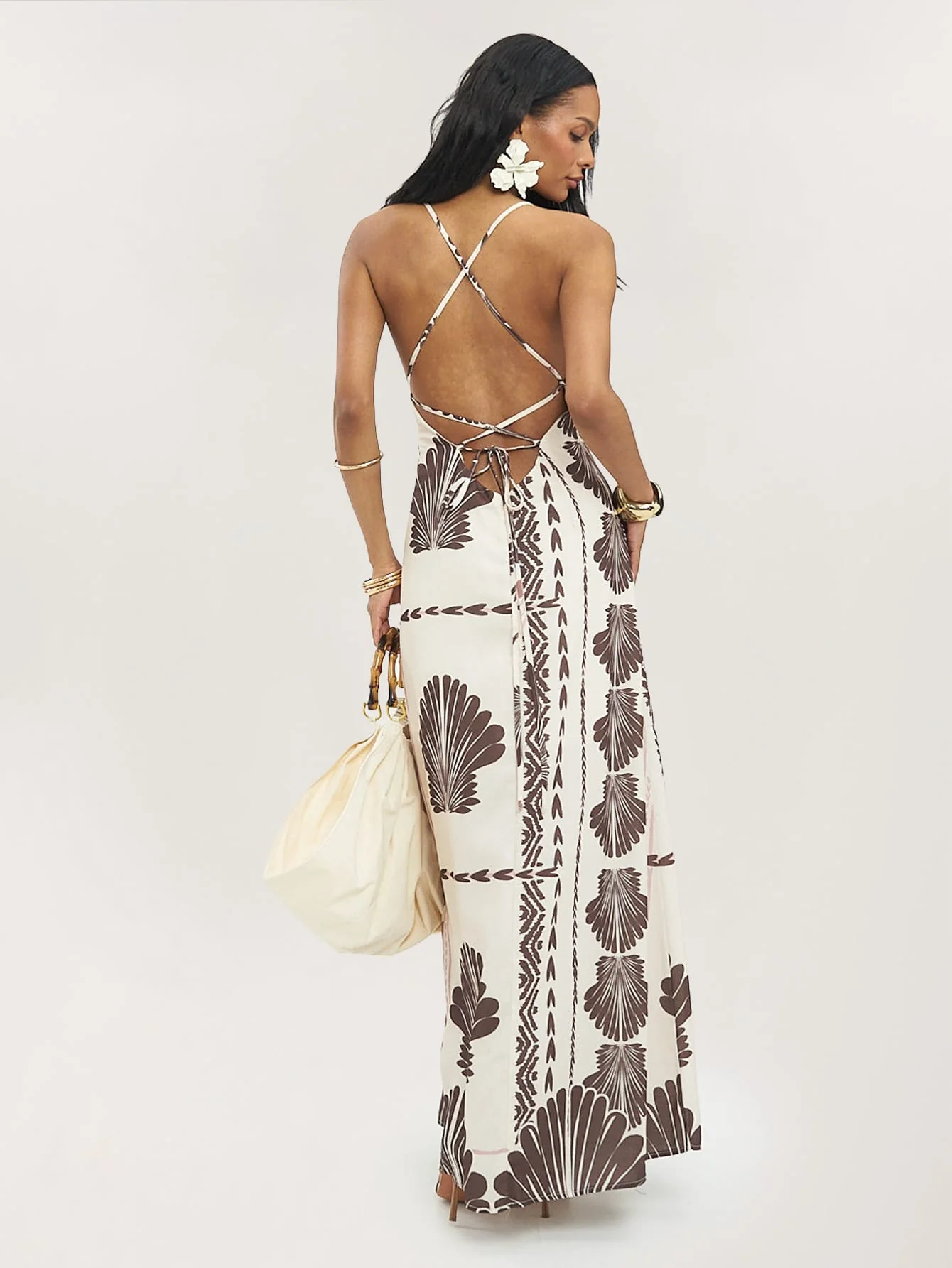Cerisa Dress in Natural Shell - Image 2