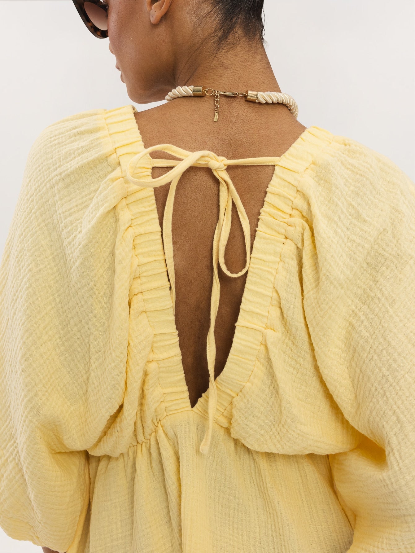 Aeliana Dress in Buttercream - Image 3