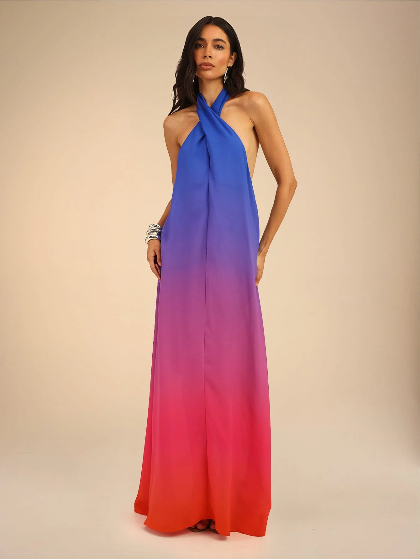 Palmora Dress in Sunset Ombre