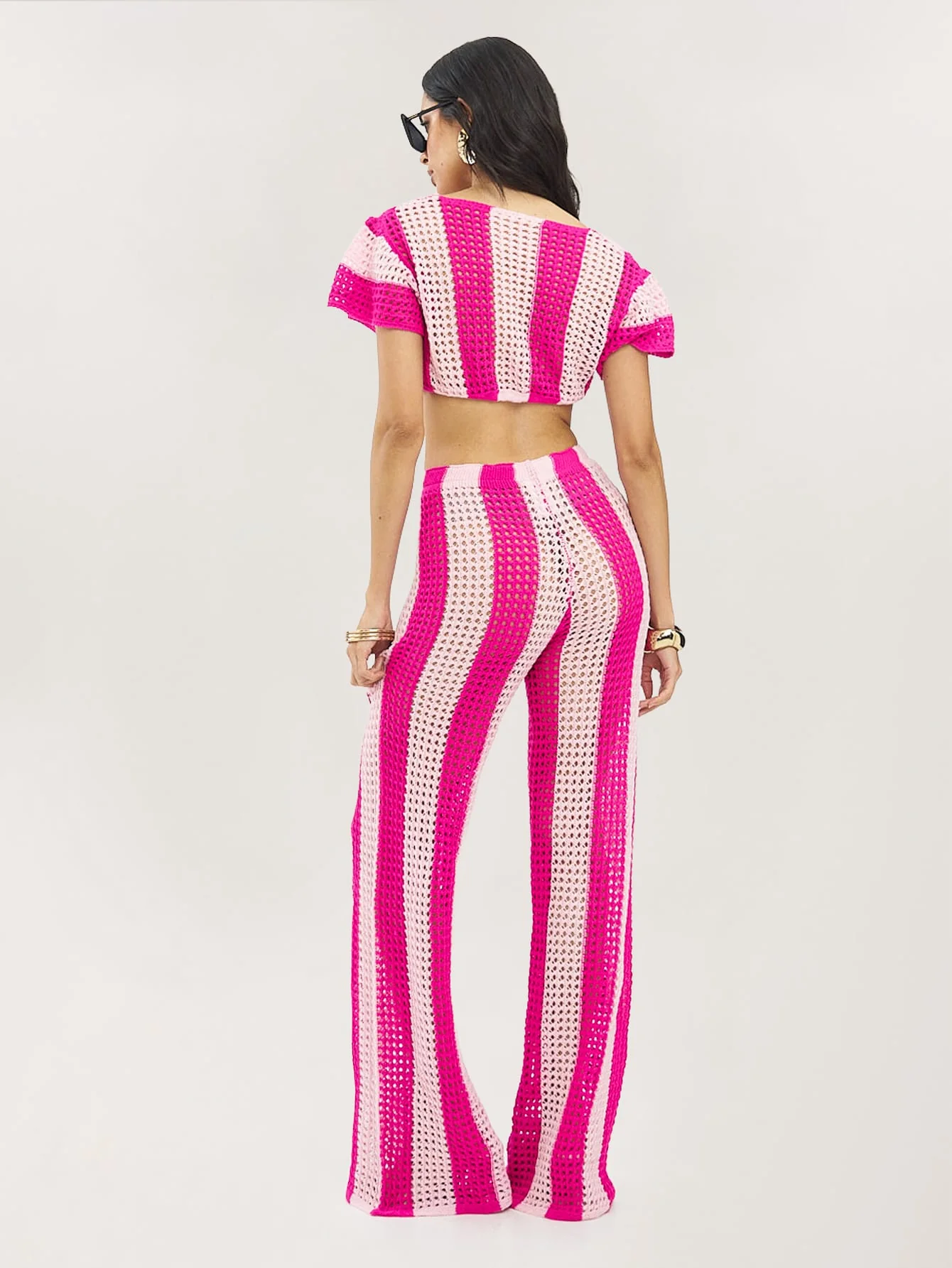 Tersina Co-Ord in Pink Stripe - Image 3