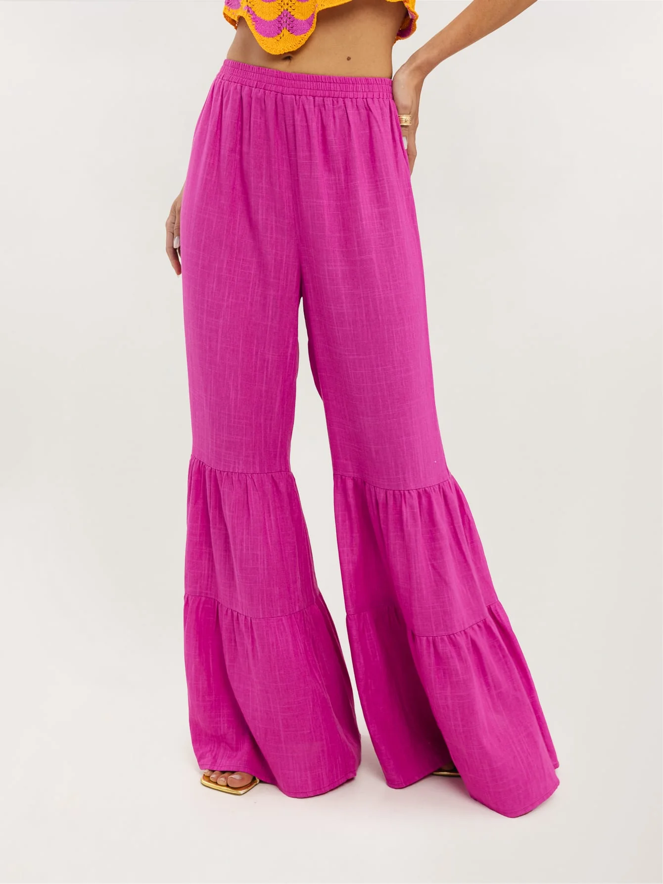 Zafra Trousers in Hot Pink - Image 4
