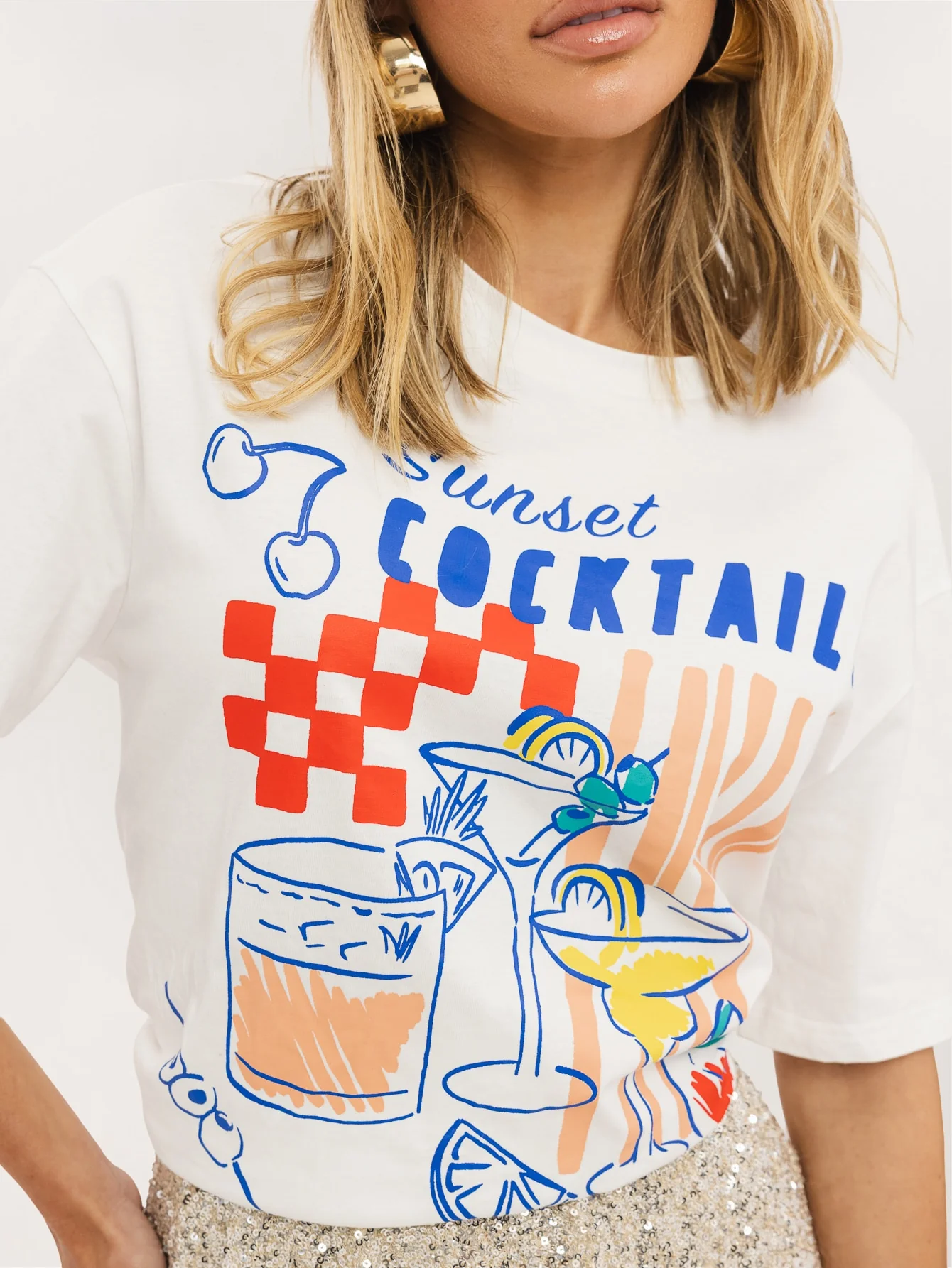 Mirenza T-Shirt in Sunset Social - Image 4