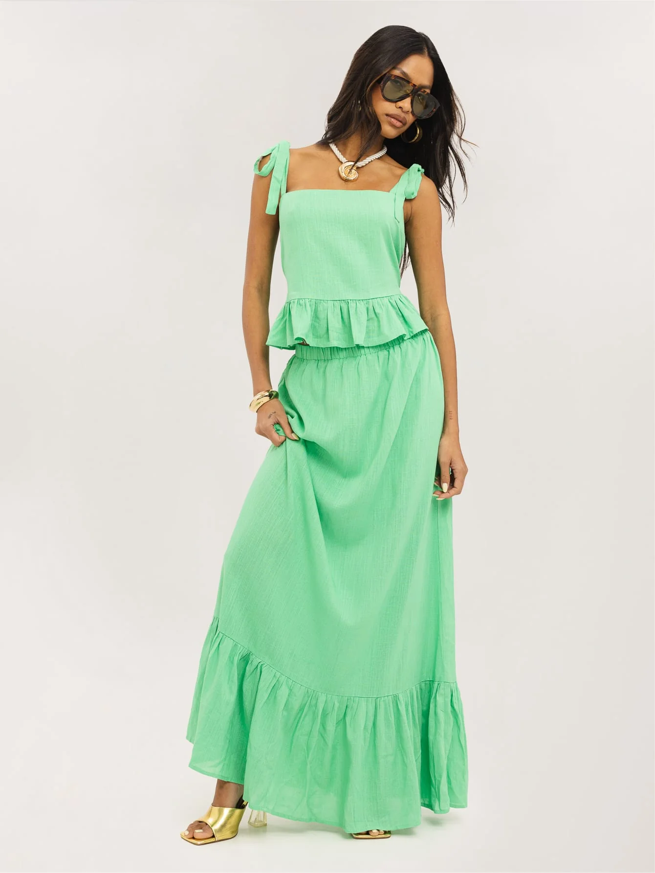 Sorrel Co-Ord in Mint Green