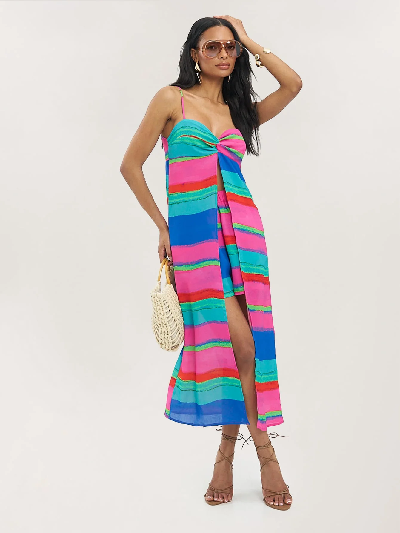 Jessina Co-Ord in Retro Stripe - Image 2