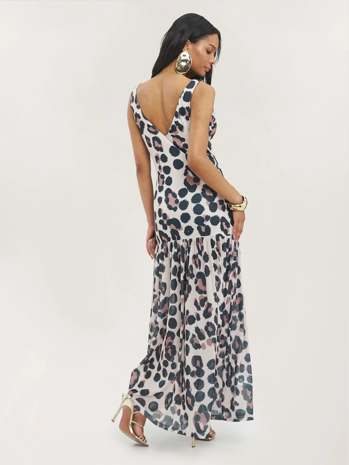 Kalista Dress in Dotty Leopard - Image 3