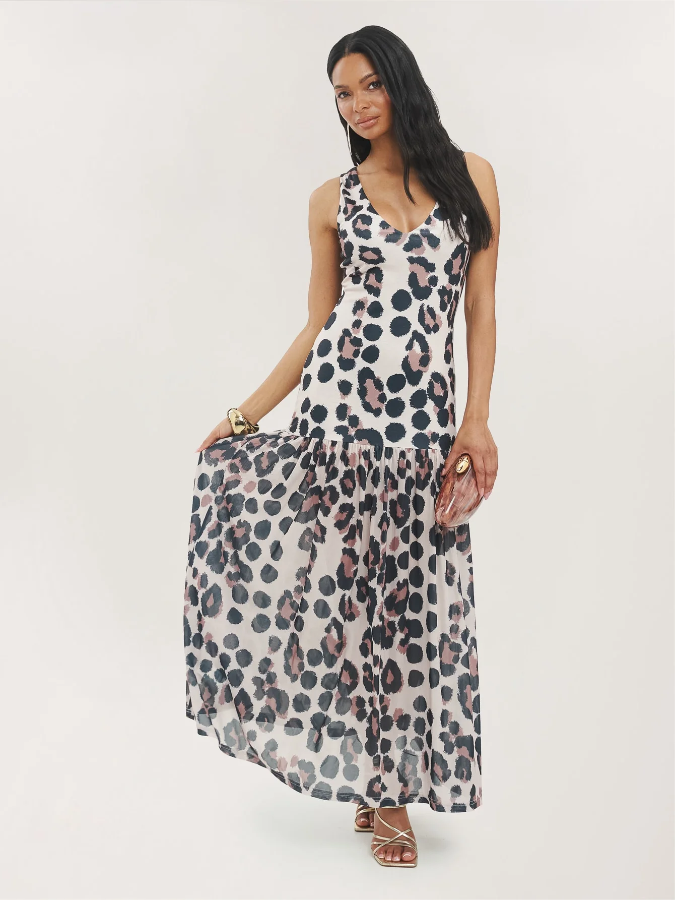 Kalista Dress in Dotty Leopard - Image 4
