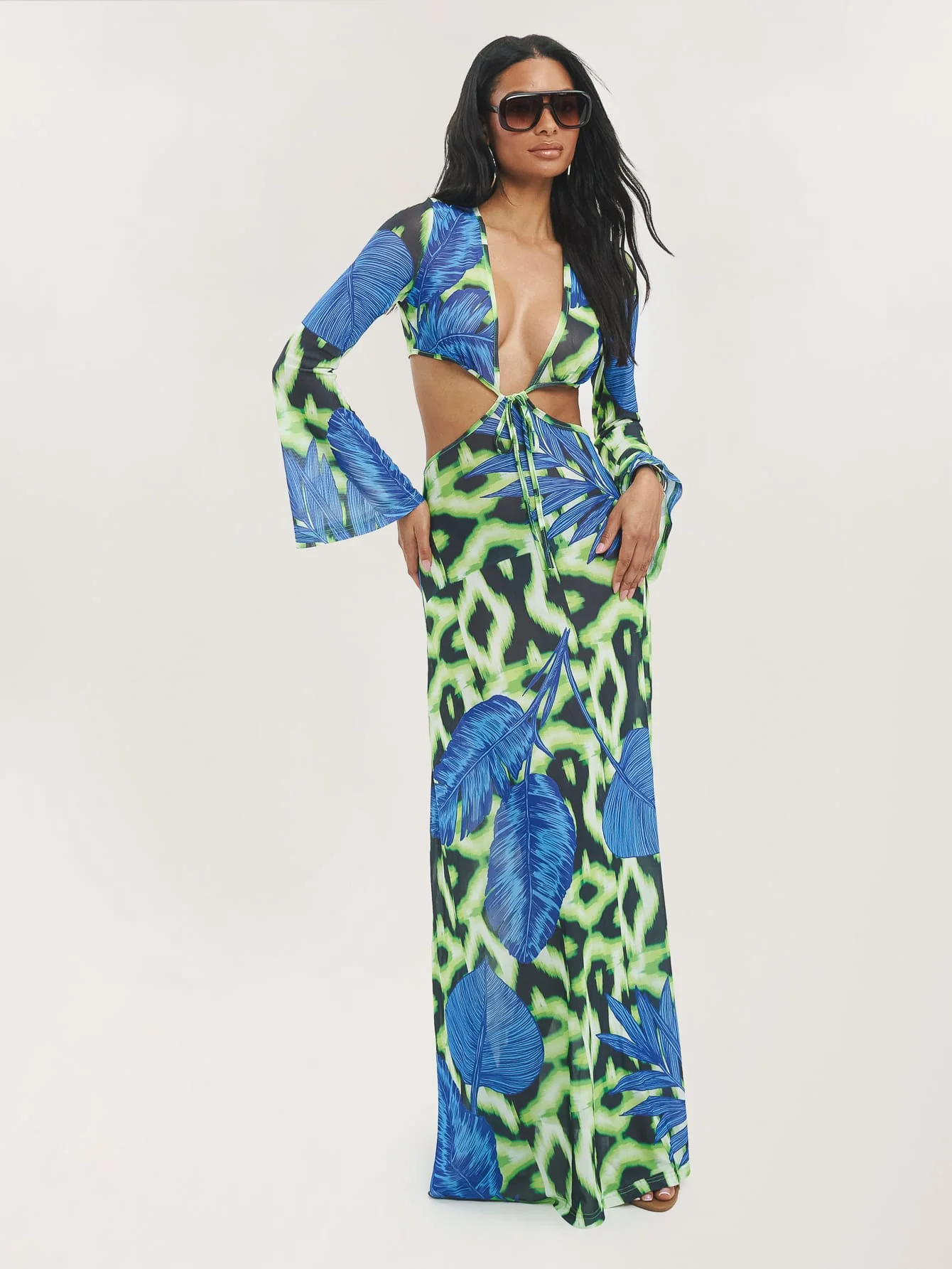 Santara Dress in Abstract Jungle - Image 4