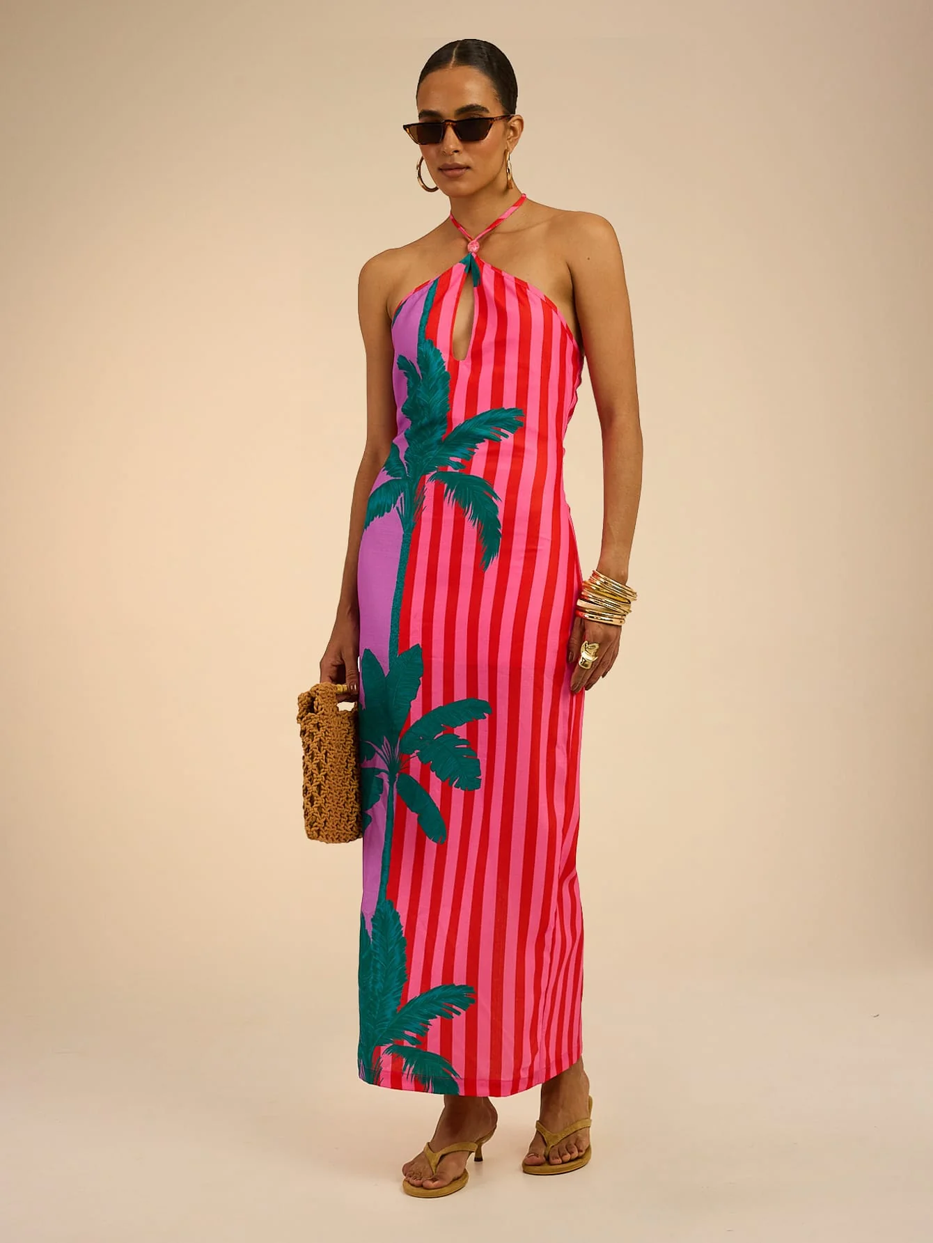 Esperanza Dress in Tropic Stripe
