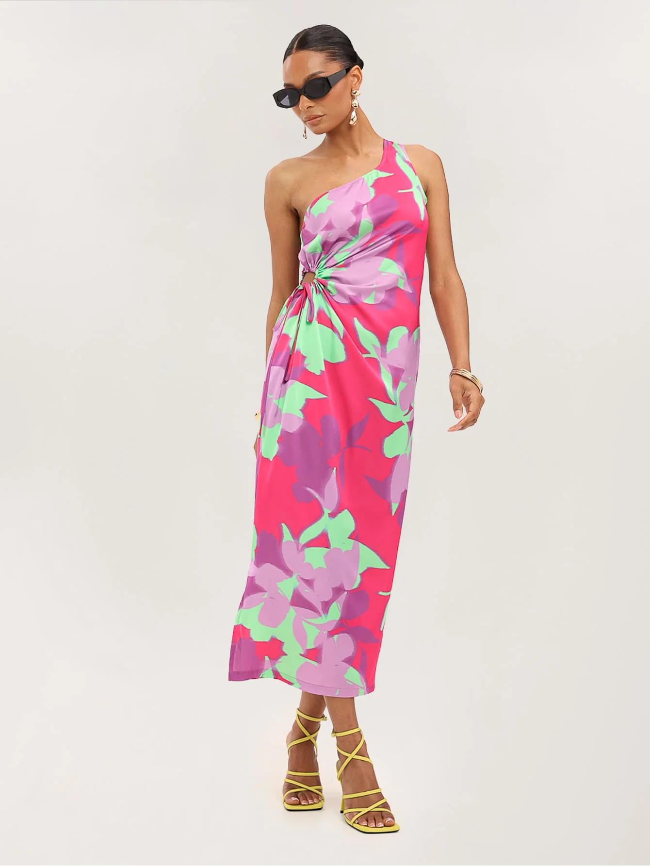 Mavessa Dress in Lilac & Mint Floral - Image 5