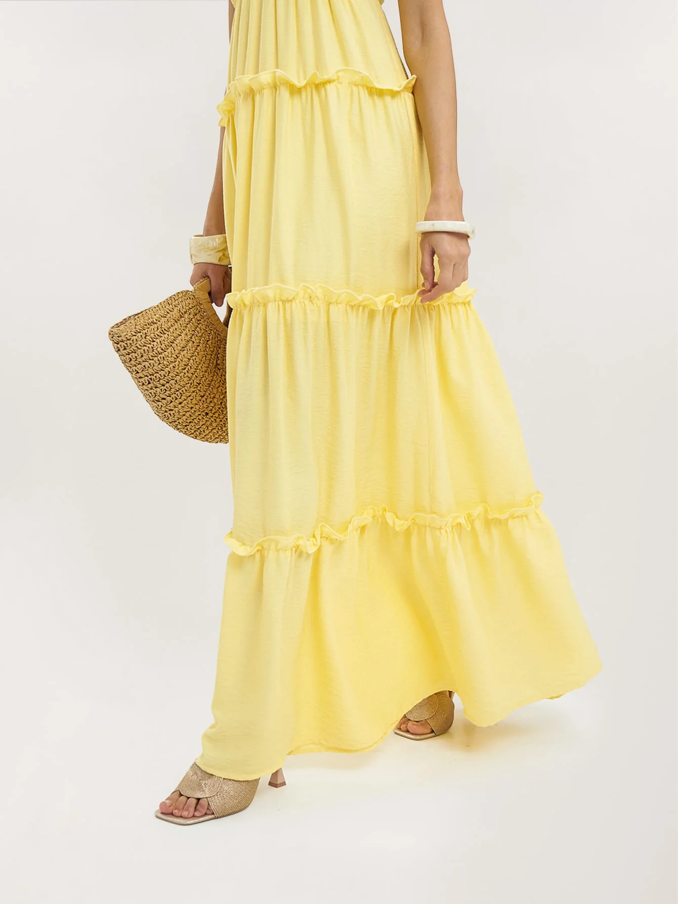 Talvera Dress in Yellow - Image 5