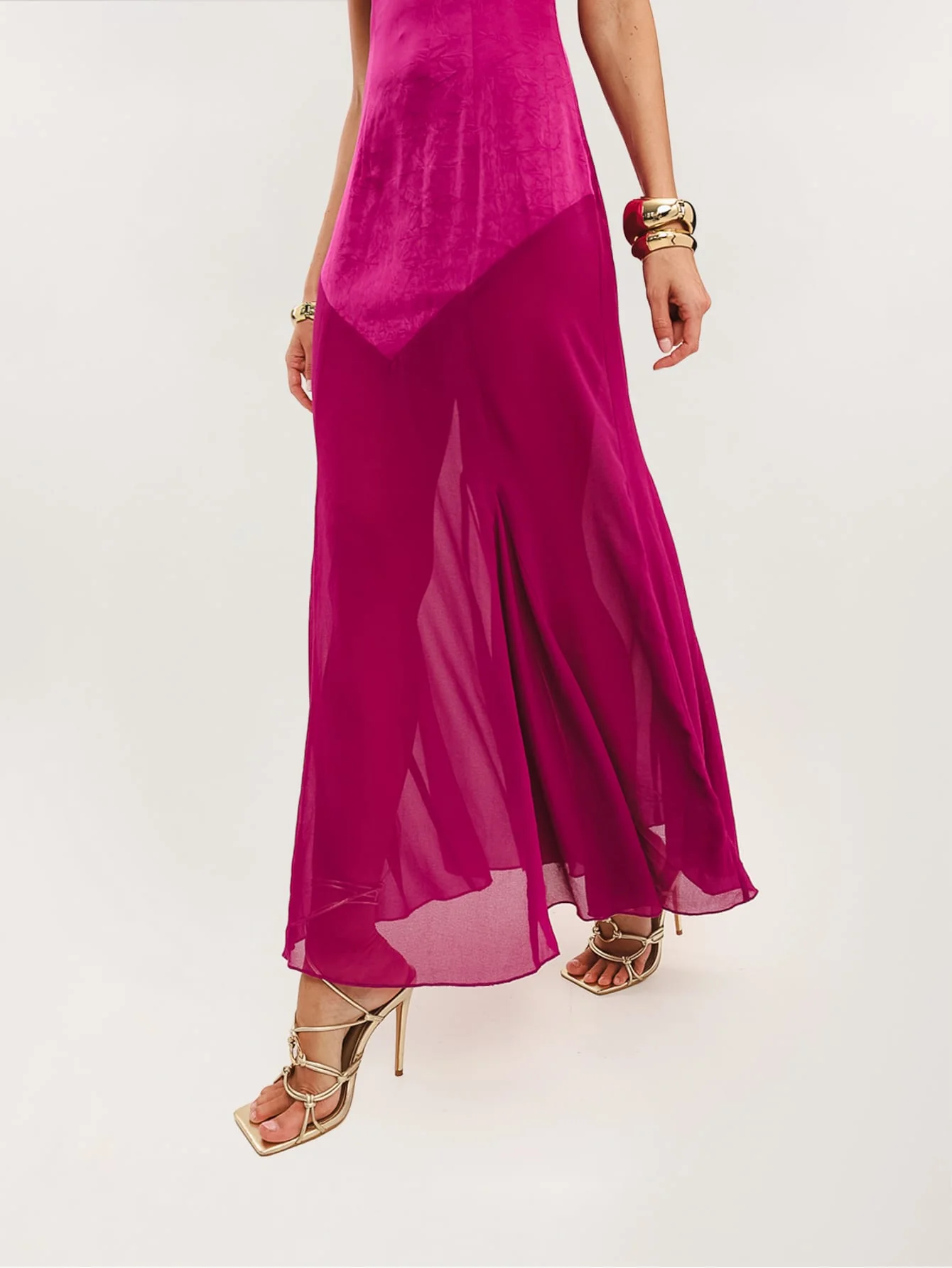 Adira Dress in Magenta - Image 4