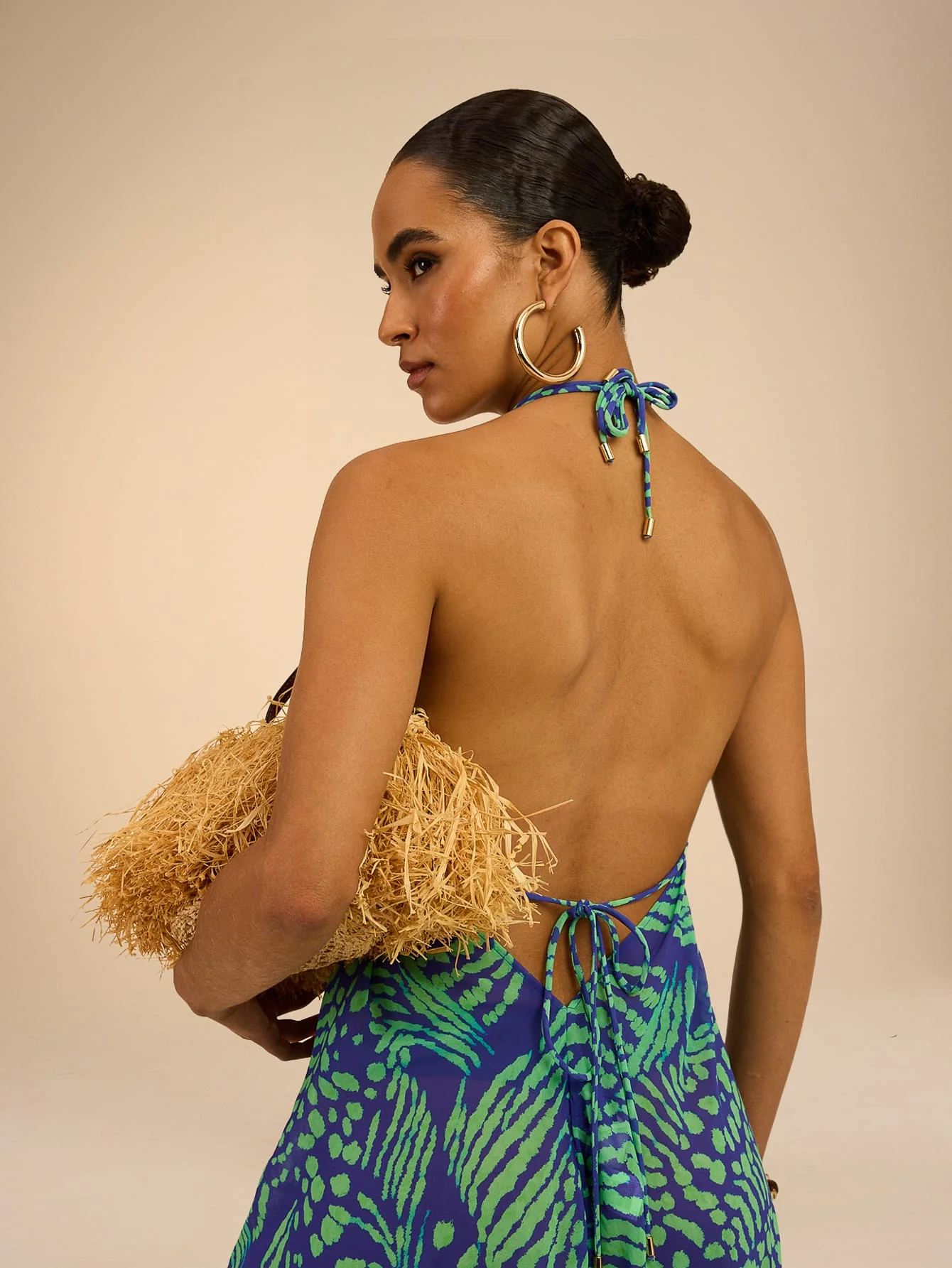 Genie Jumpsuit in Blue & Green Safari - Image 4