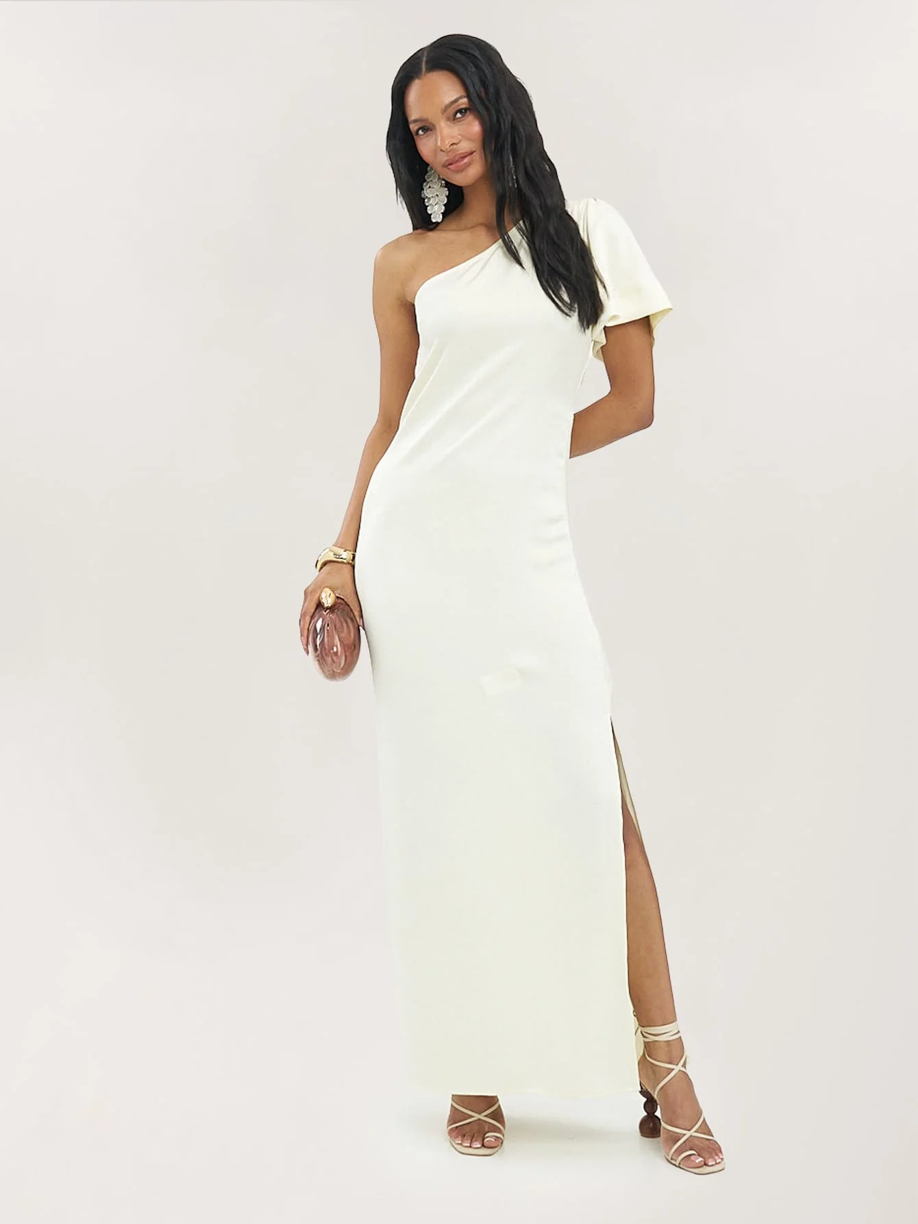 Valentina Dress in Milky White