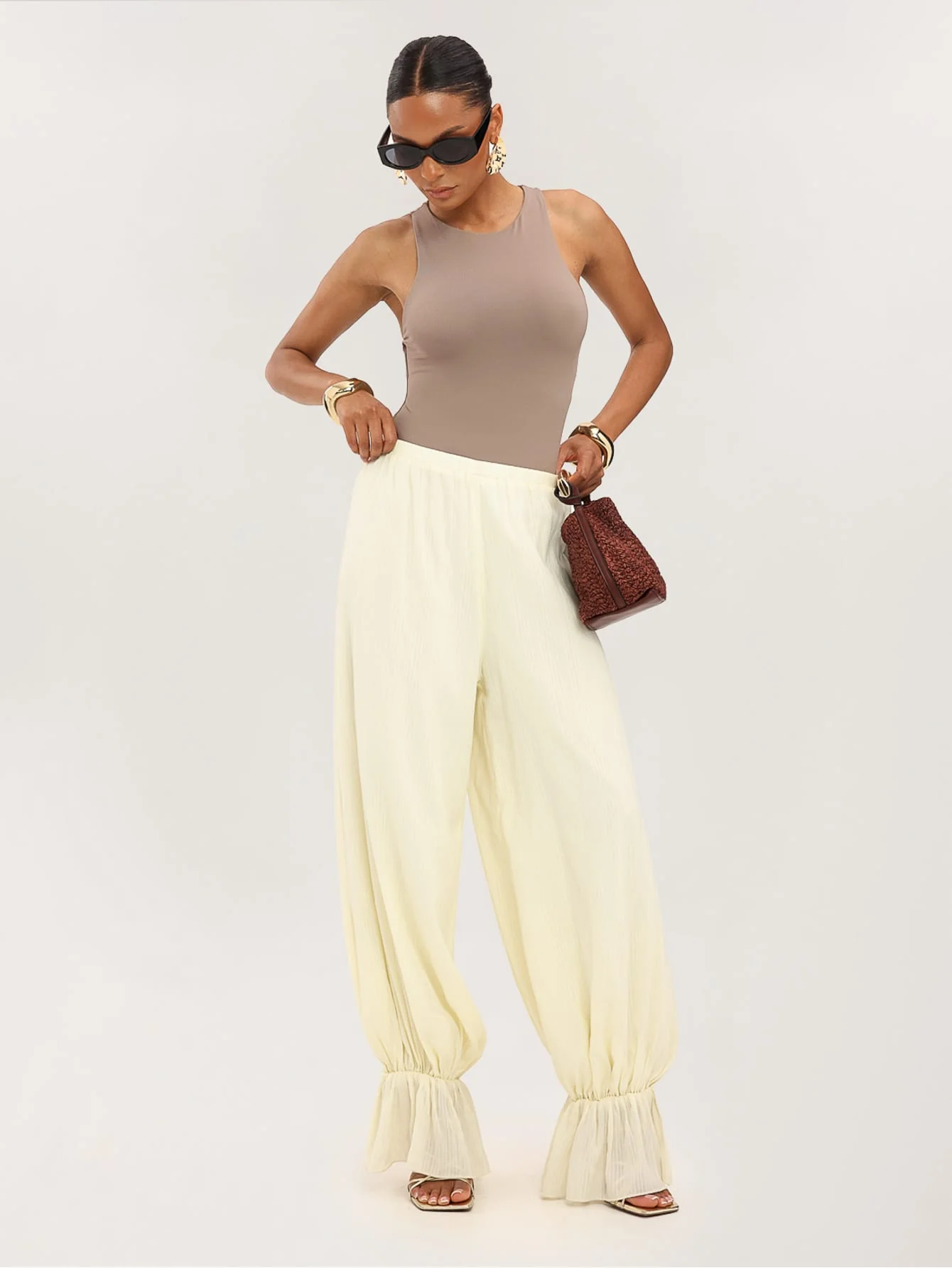 Cordelia Trousers in Neutral - Image 6