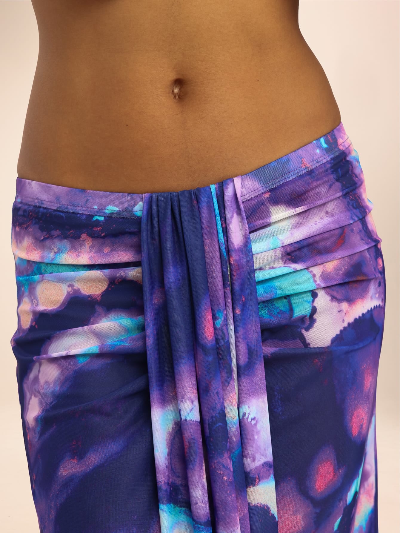 Norella Skirt in Purple Marble - Image 4