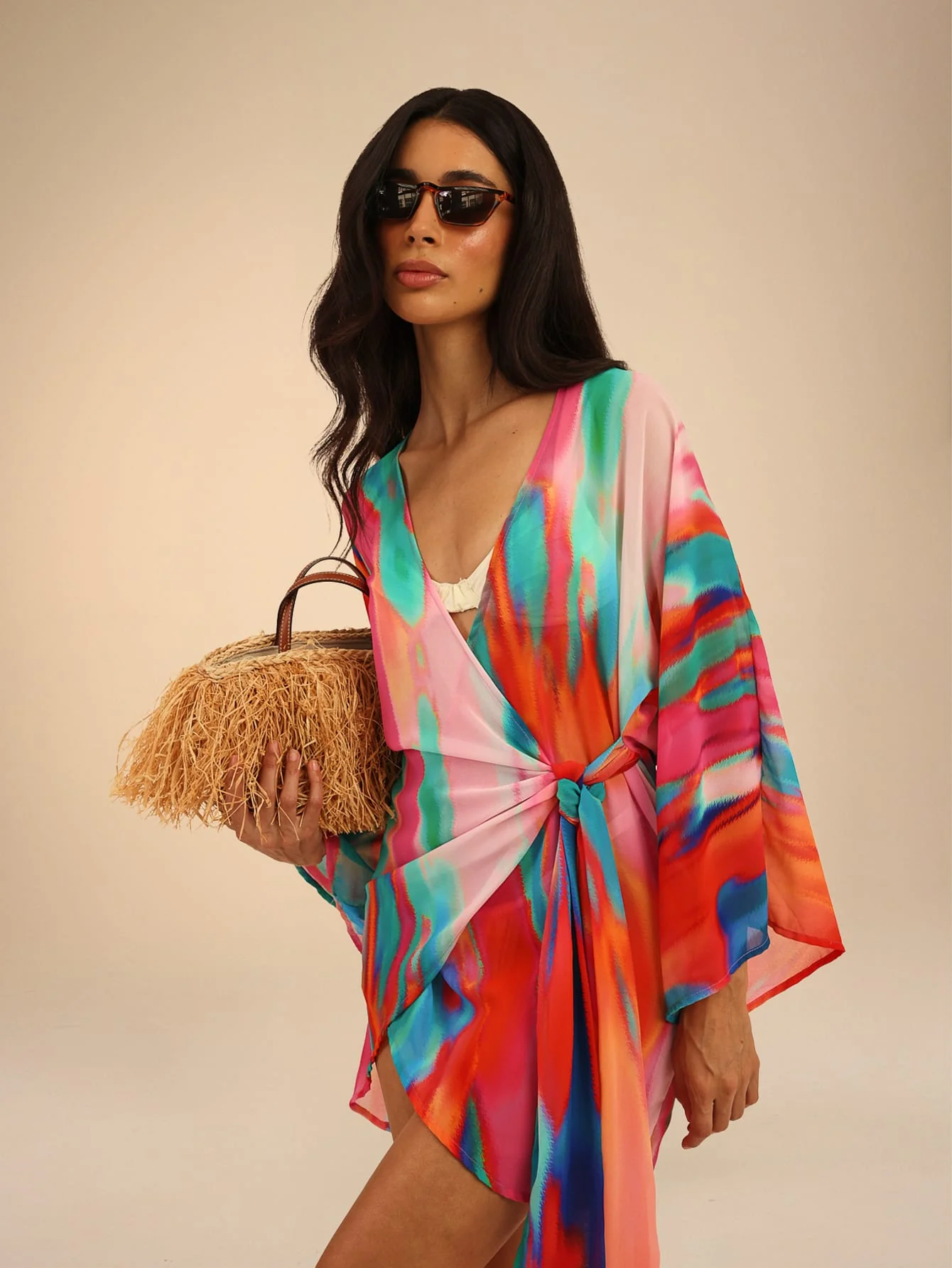 Reseda Dress in Sunset Tie Dye - Image 5