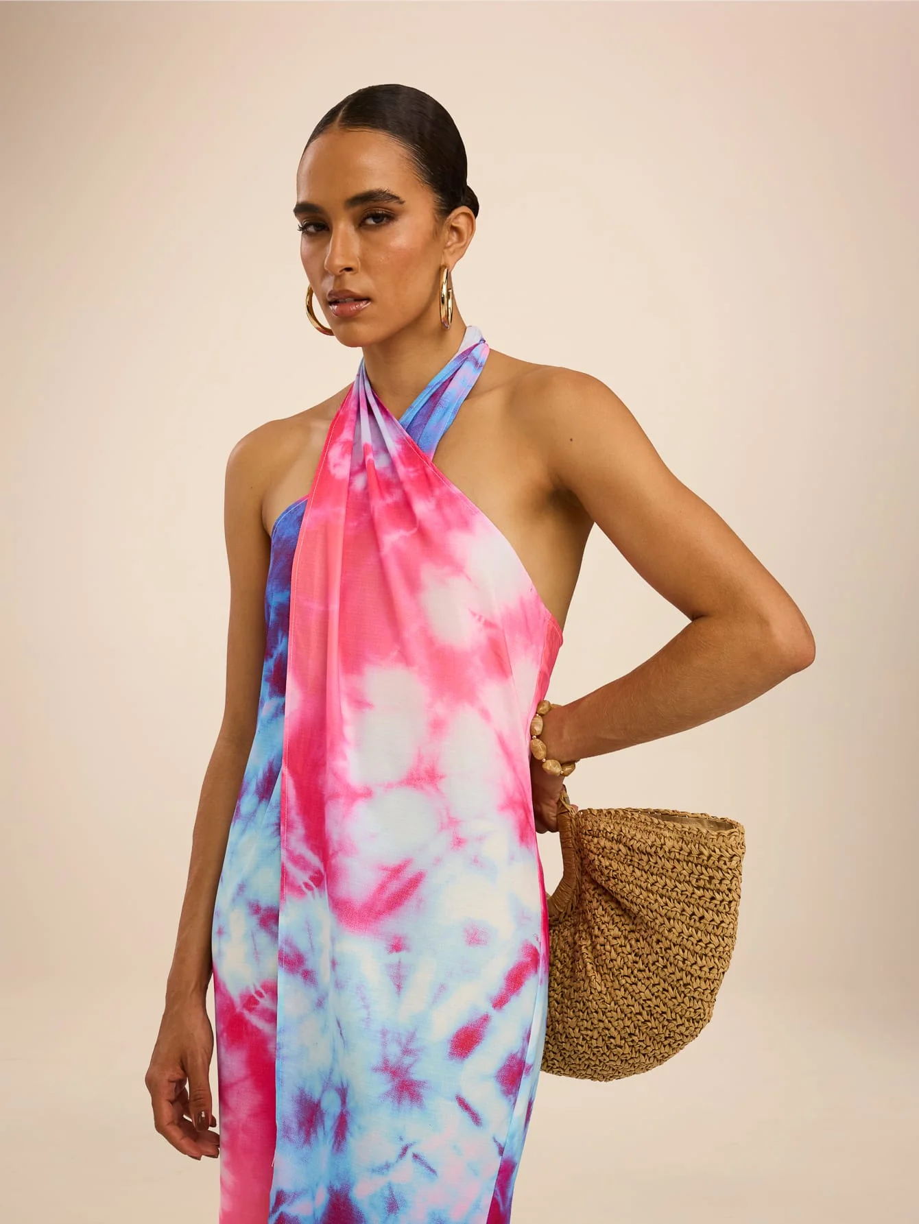 Donara Dress in Tie Dye Sunset - Image 2