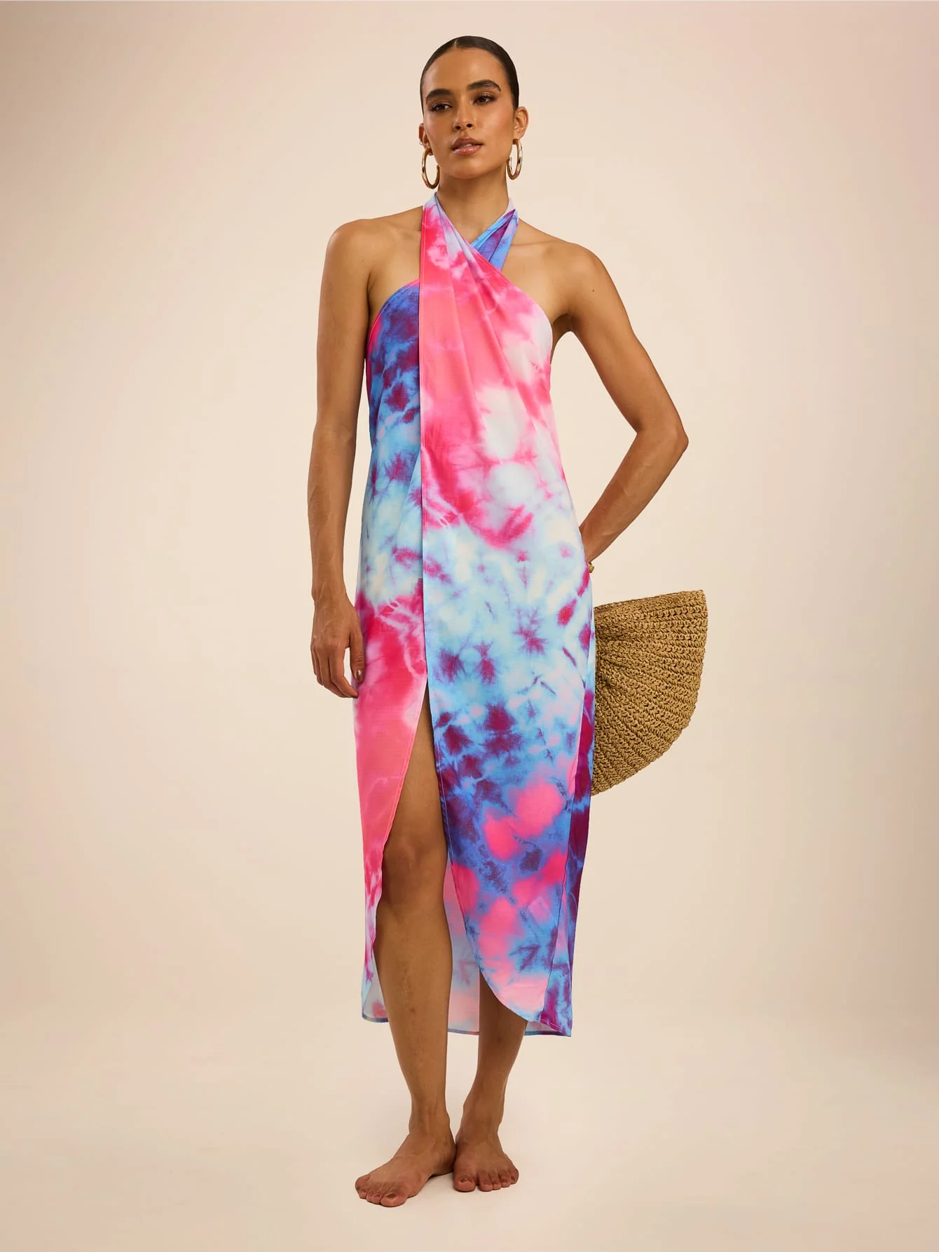 Donara Dress in Tie Dye Sunset - Image 5