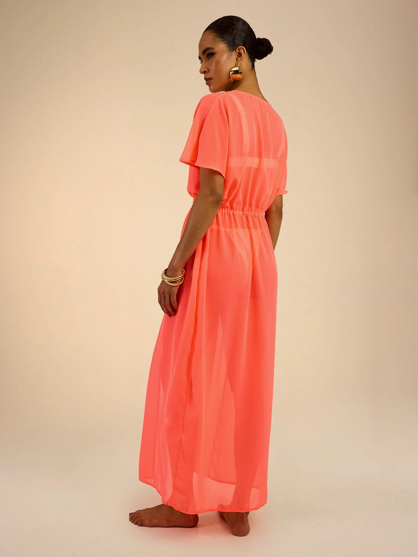 Celeste Kimono in Coral - Image 3
