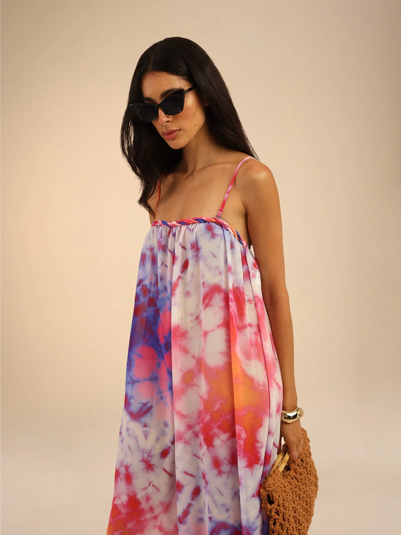 Sabella Jumpsuit in Pink Tie Dye - Image 5