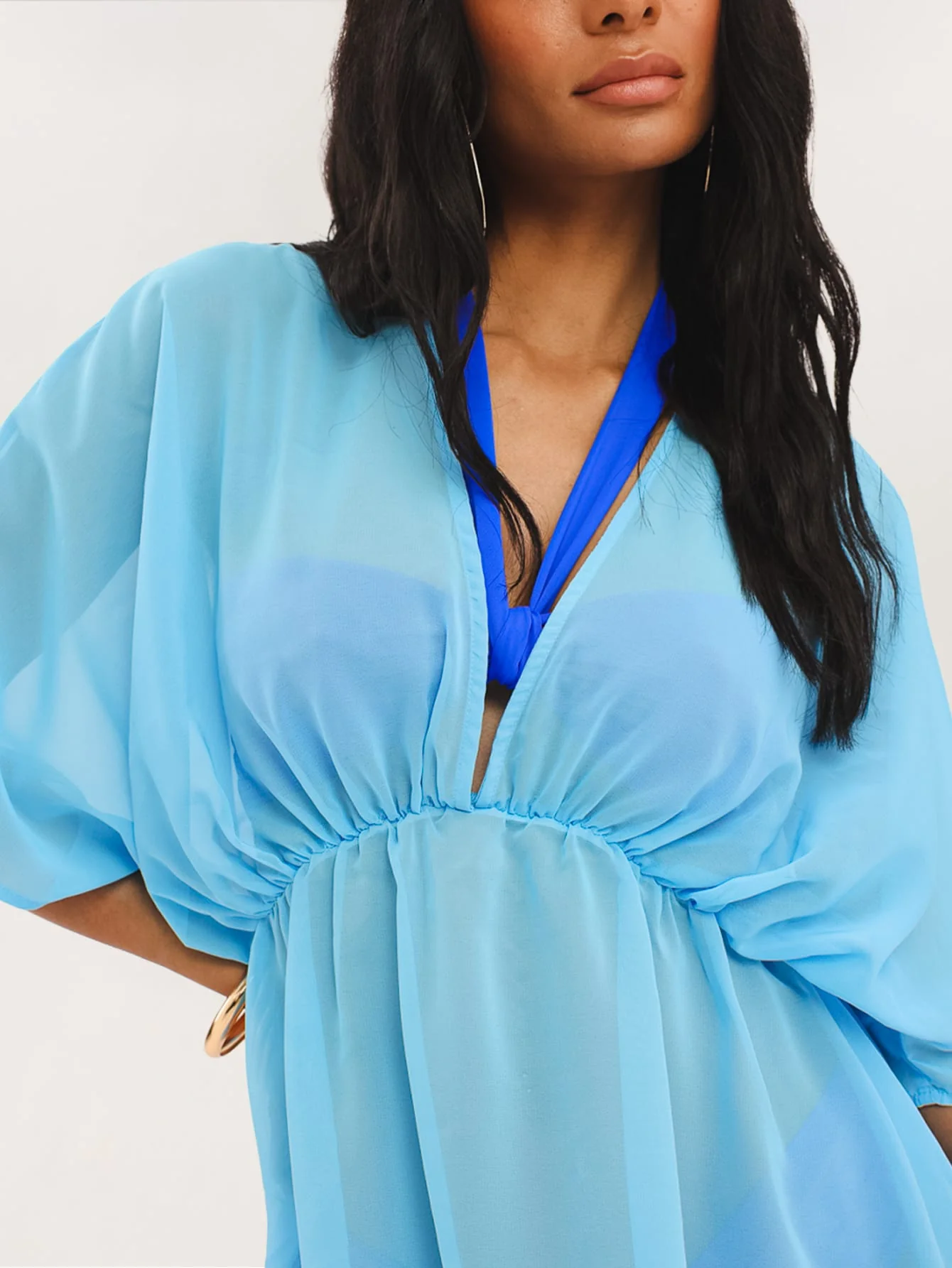 Azuela Kaftan in Blue - Image 3