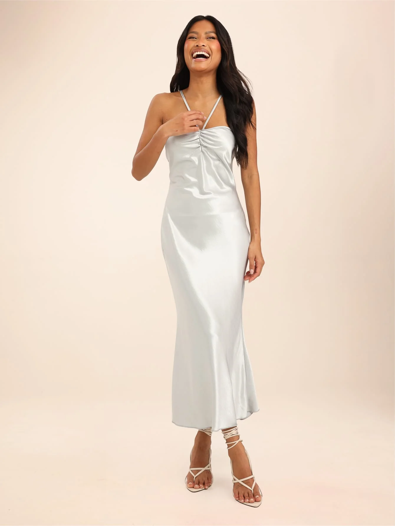 Velmessa Dress in Silver - Image 3