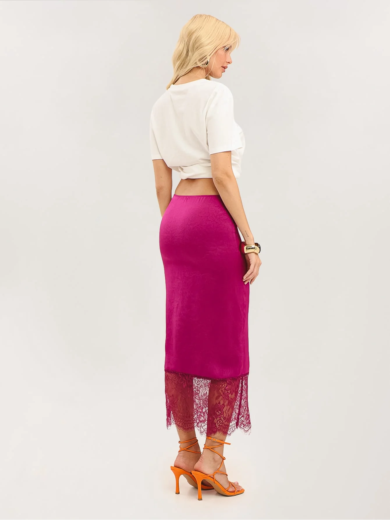 Carlotta Skirt in Magenta - Image 2