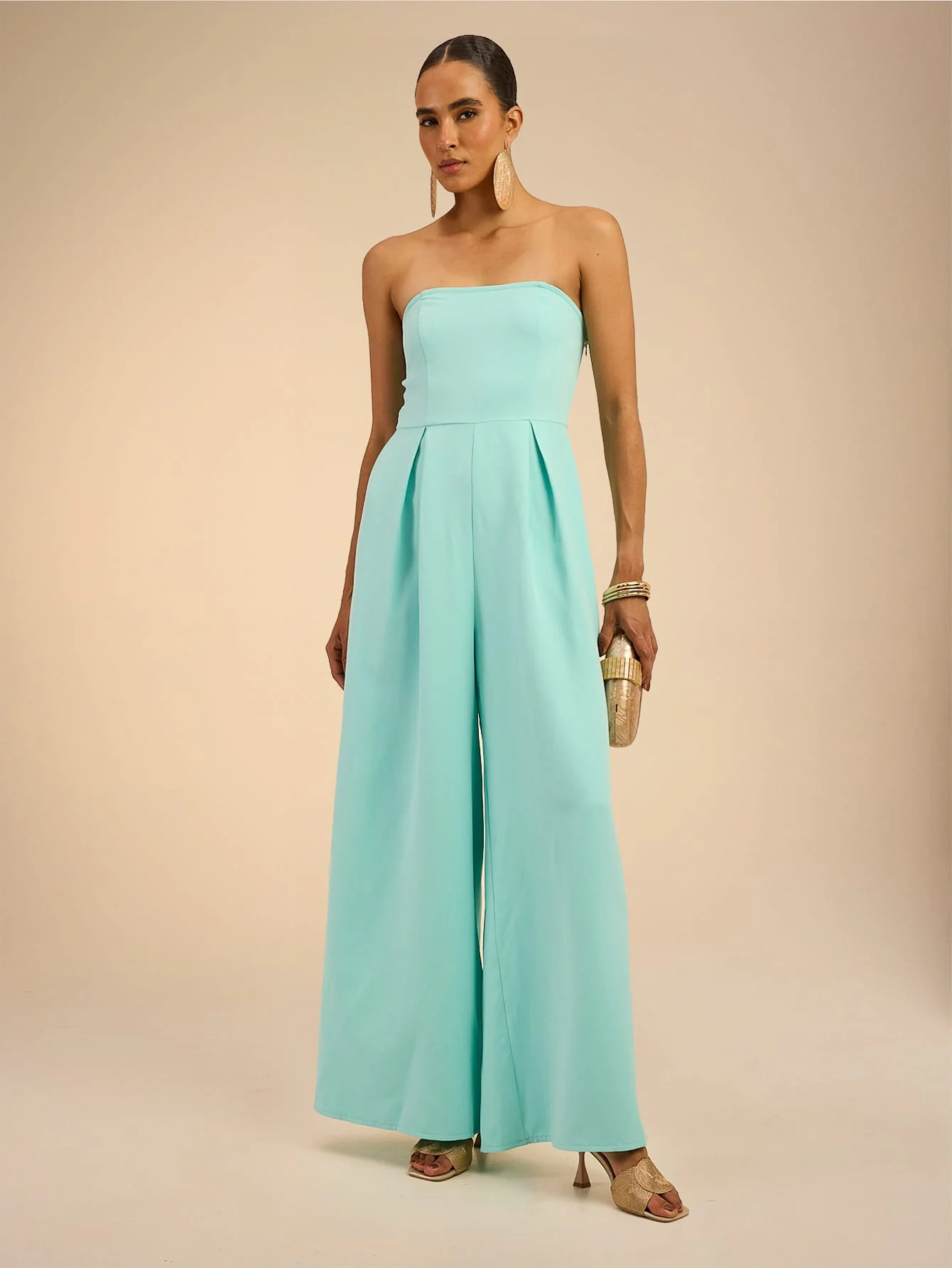 Euphemia Jumpsuit in Turquoise - Image 3
