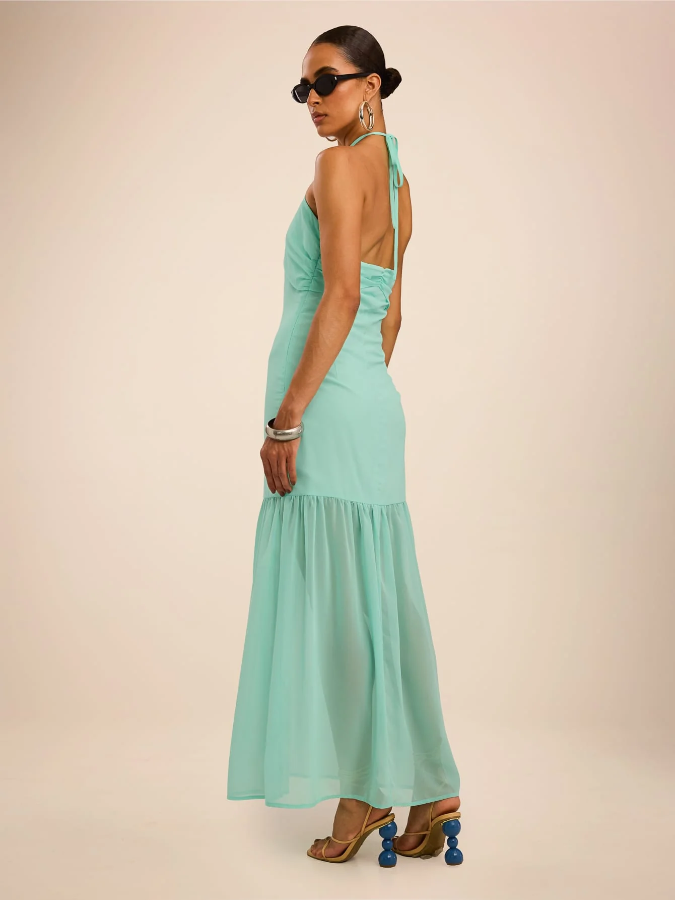 Veranda Dress in Aqua - Image 2