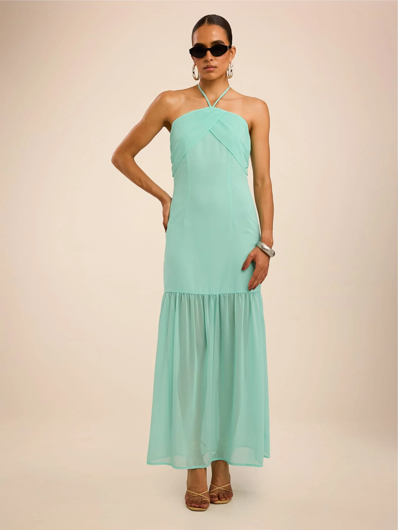 Veranda Dress in Aqua - Image 4