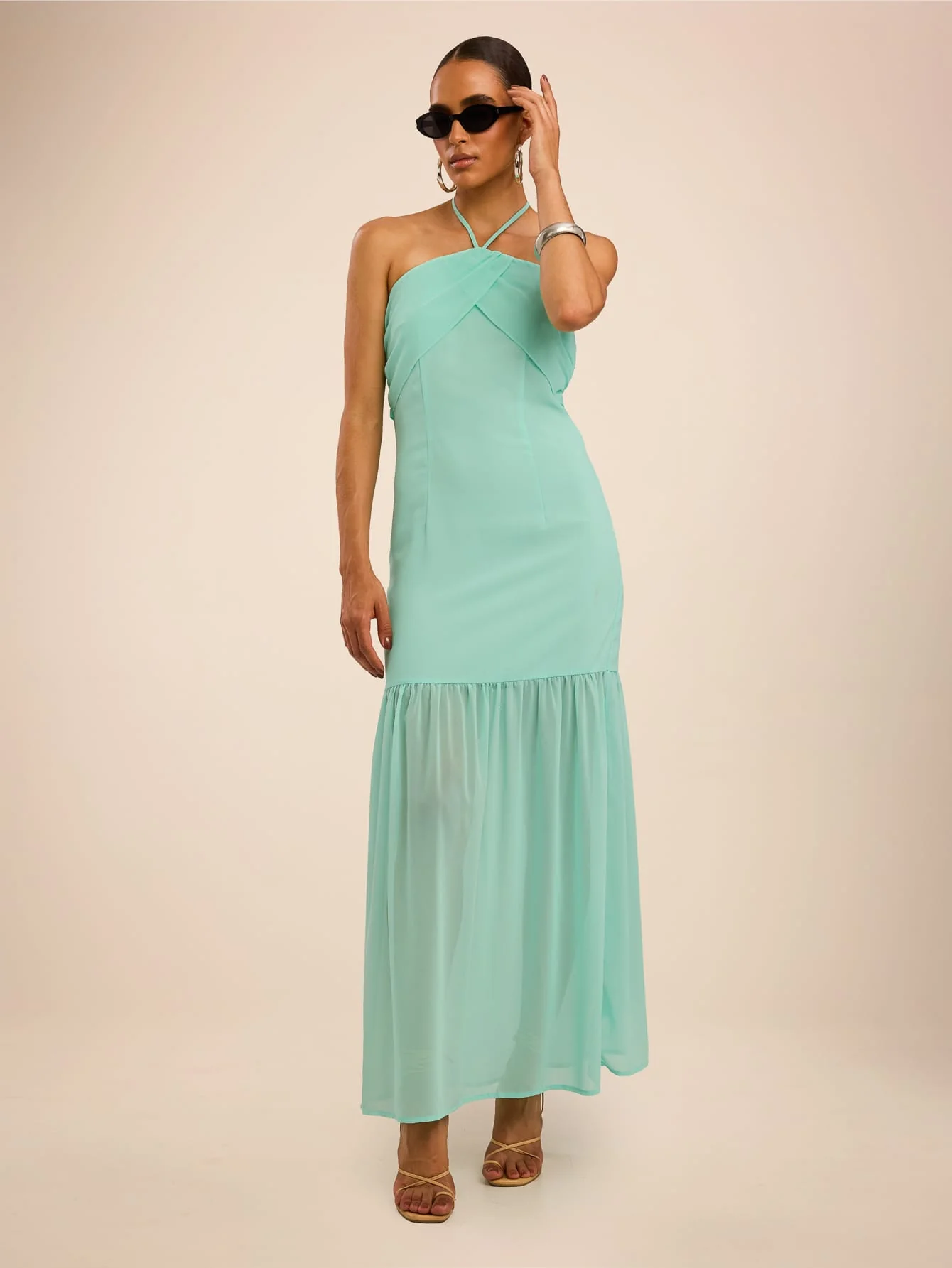Veranda Dress in Aqua - Image 6
