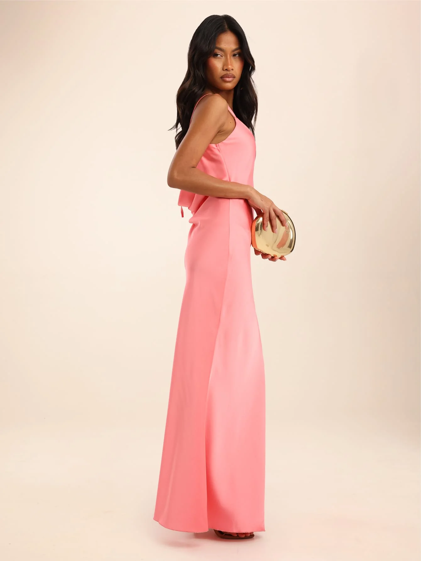 Thalora Dress in Watermelon Pink - Image 4