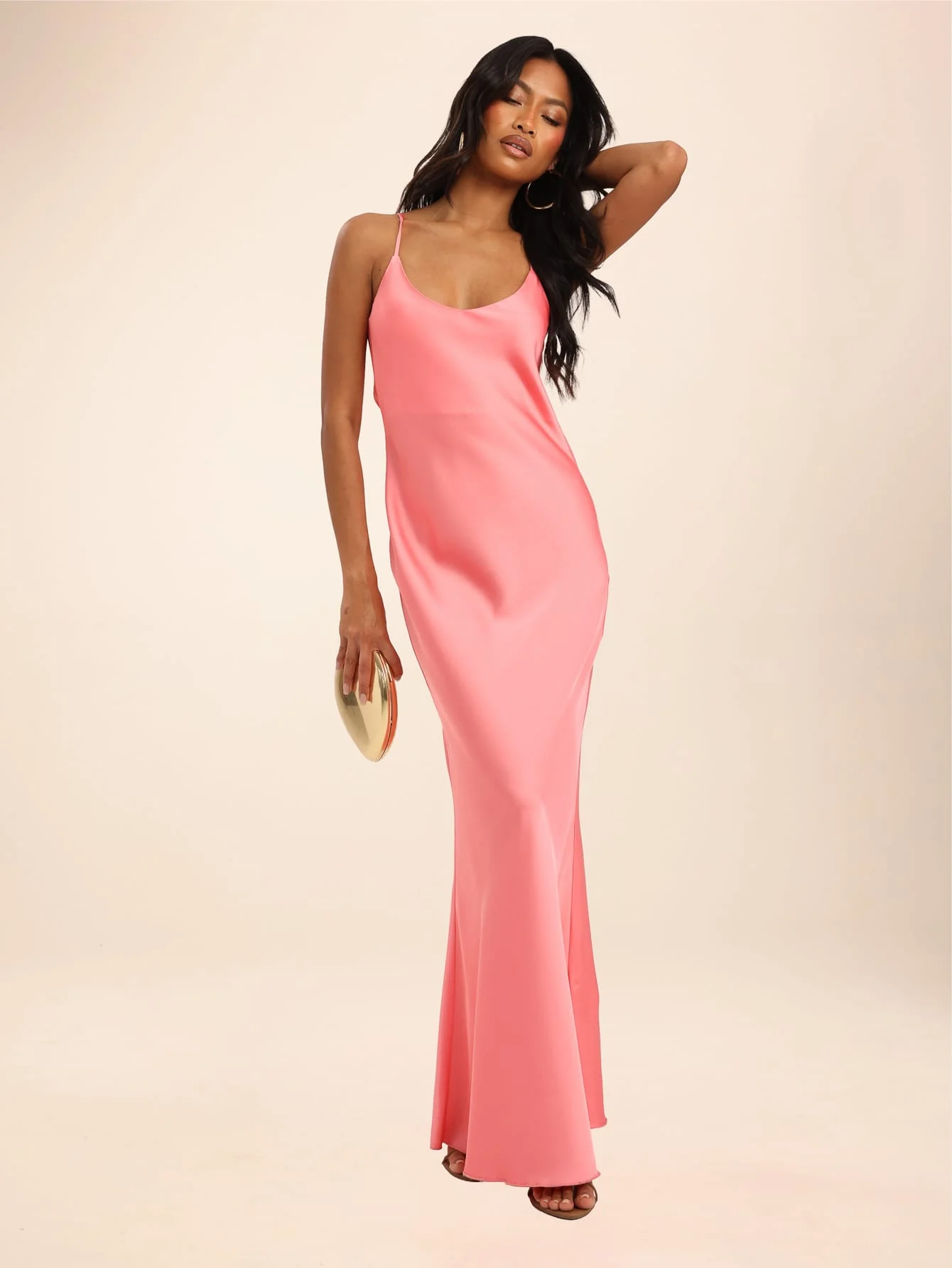 Thalora Dress in Watermelon Pink - Image 6